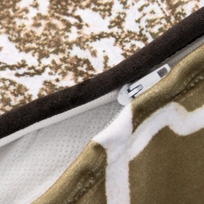 Almofada rectangular Veludo Kilim Mostarda 45x30 dupla face