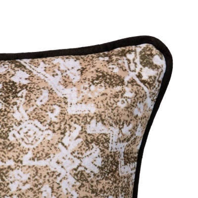 Almofada rectangular Veludo Kilim Mostarda 45x30 dupla face