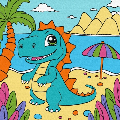 Dinossauro engraçado