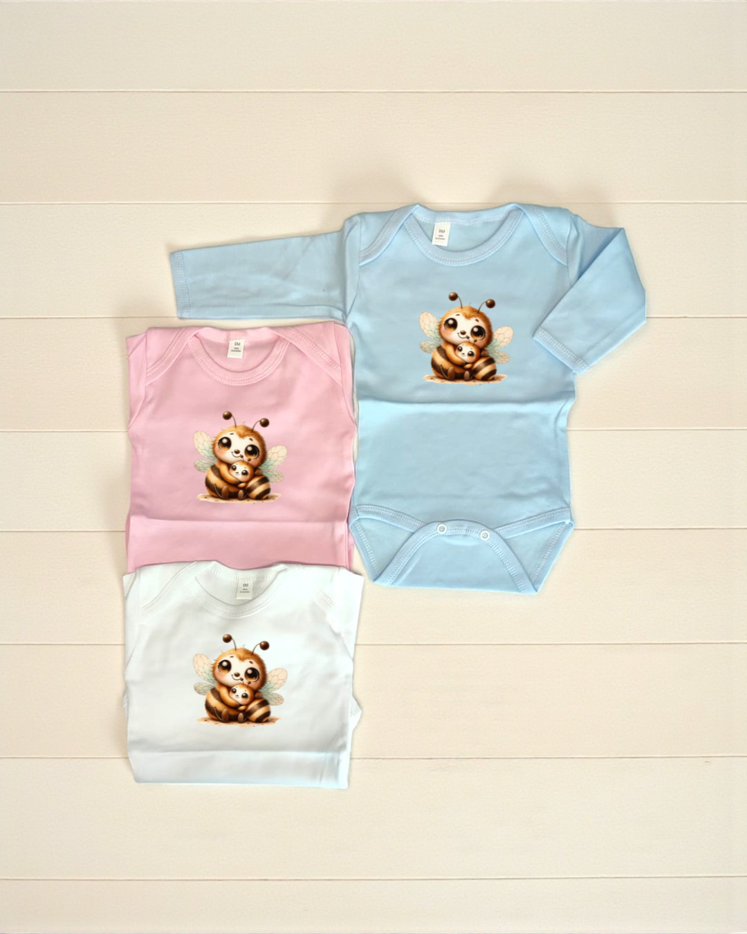 Body cardado - Abelhinhas - Exclusivo Pirralhos