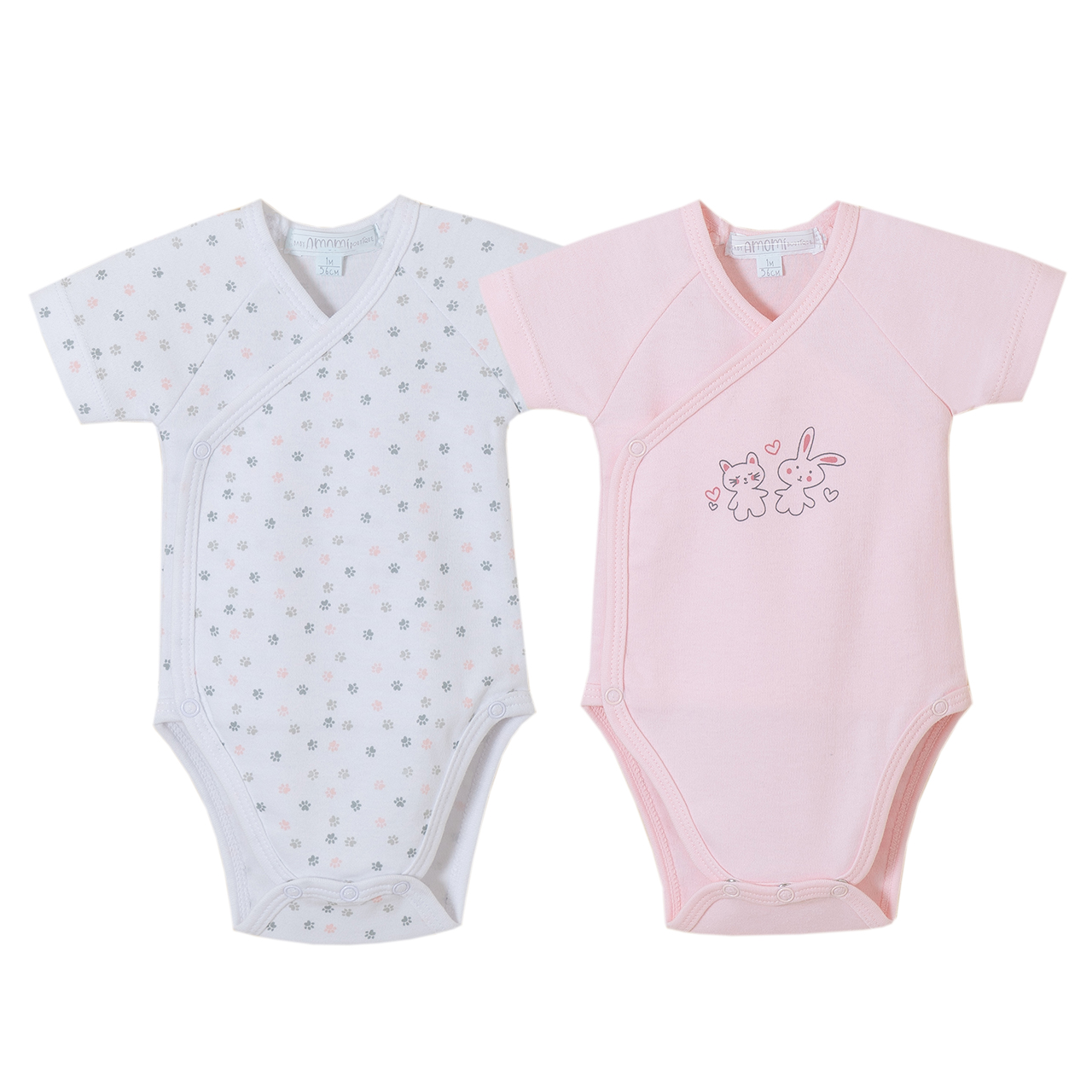 Pack de 2 bodys coelhinhos e patinhas