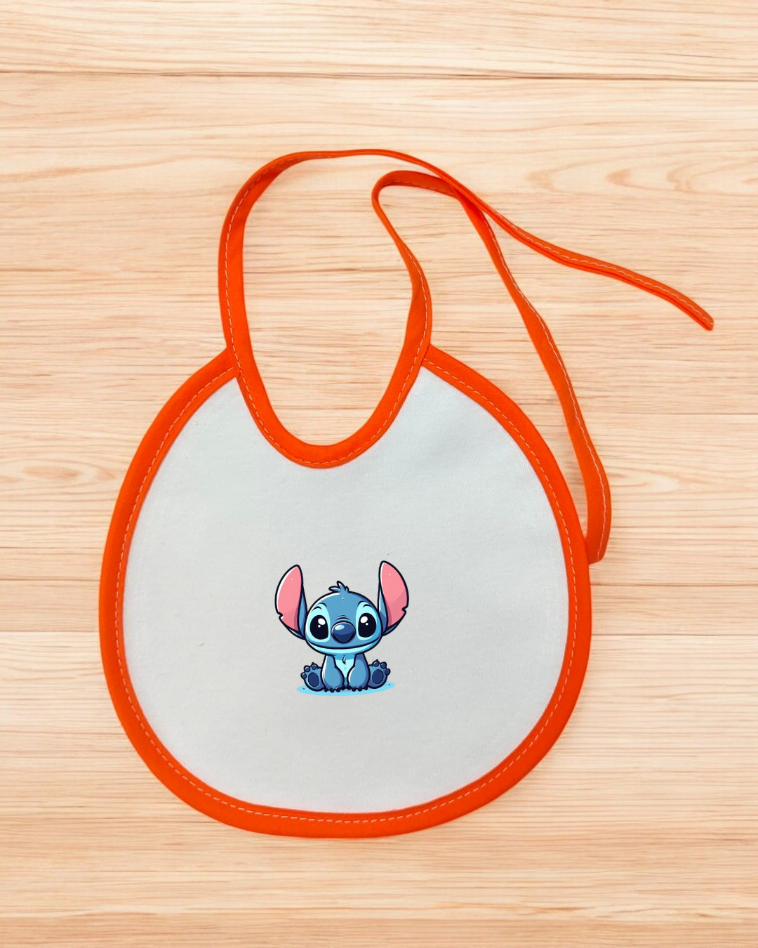 Babete impermeável redondo Stitch - 12 cores à escolha, Exclusivo Pirralhos