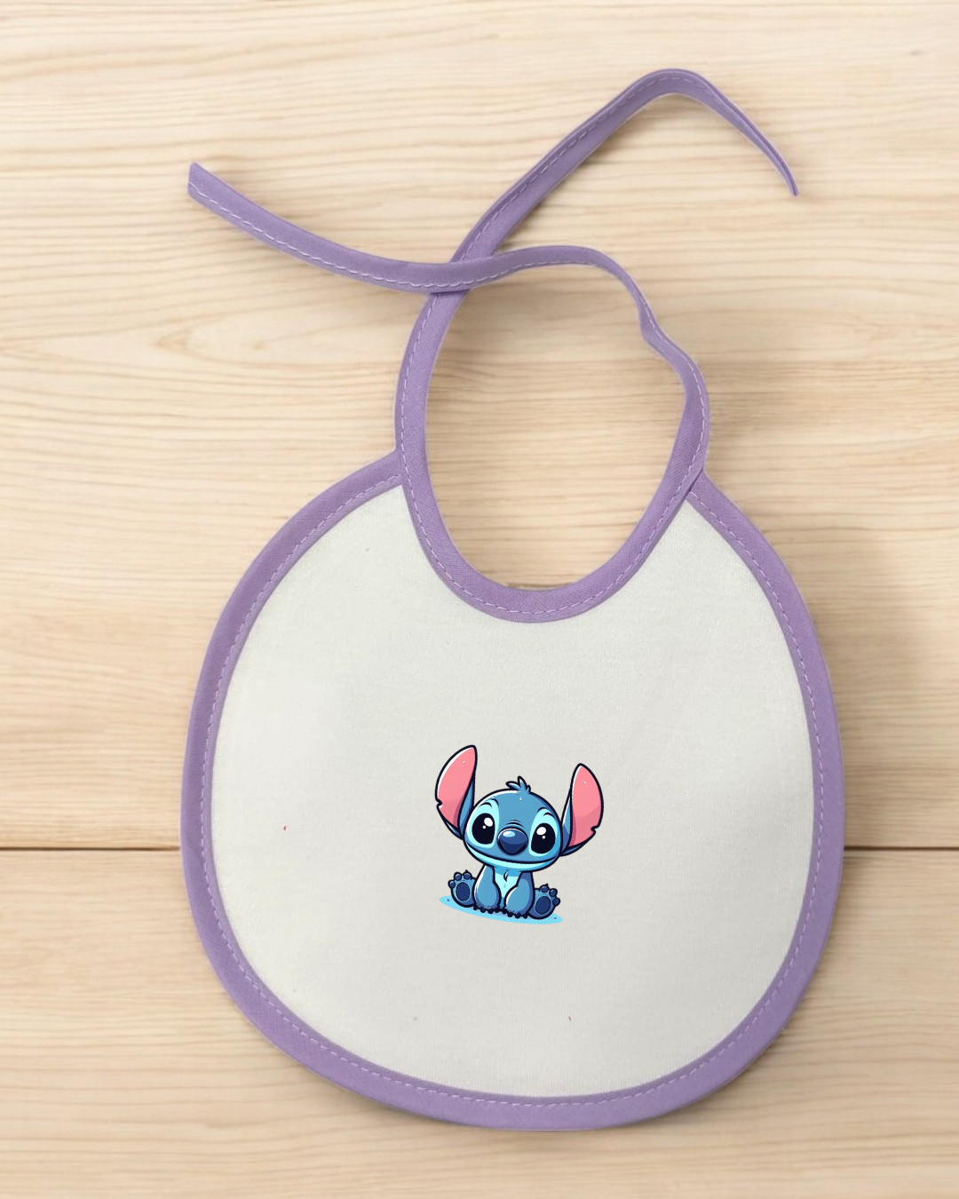 Babete impermeável redondo Stitch - 12 cores à escolha, Exclusivo Pirralhos