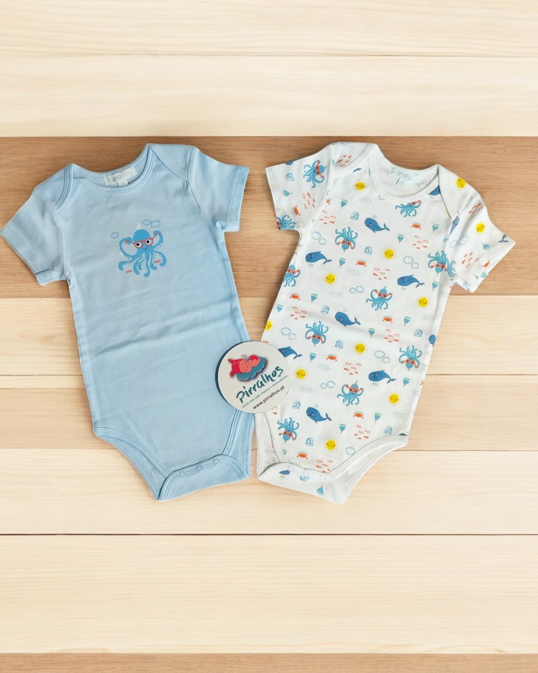 Pack de 2 bodys de manga curta  Polvinho