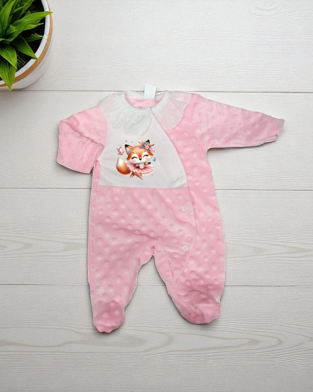 Babygrow de veludo Pipoca Esquila Bailarina - EXCLUSIVO PIRRALHOS