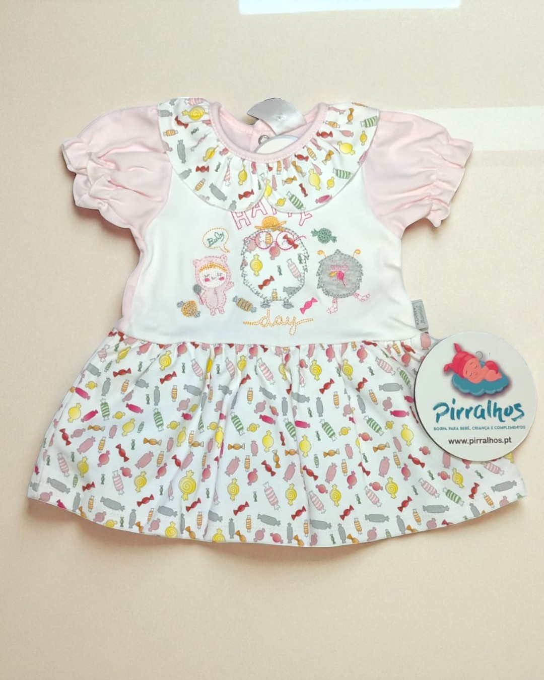 Vestido de algodão Happy day