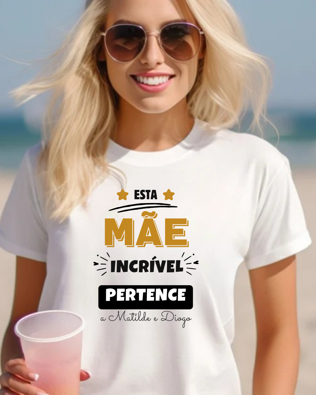 T-shirt - Esta Mãe incrível pertence a...