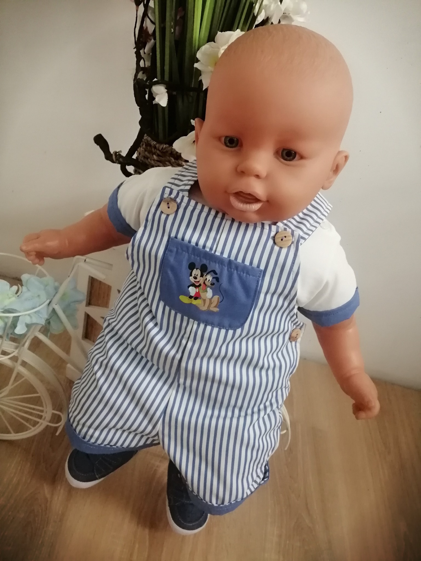 Conjunto Jardineira Mickey