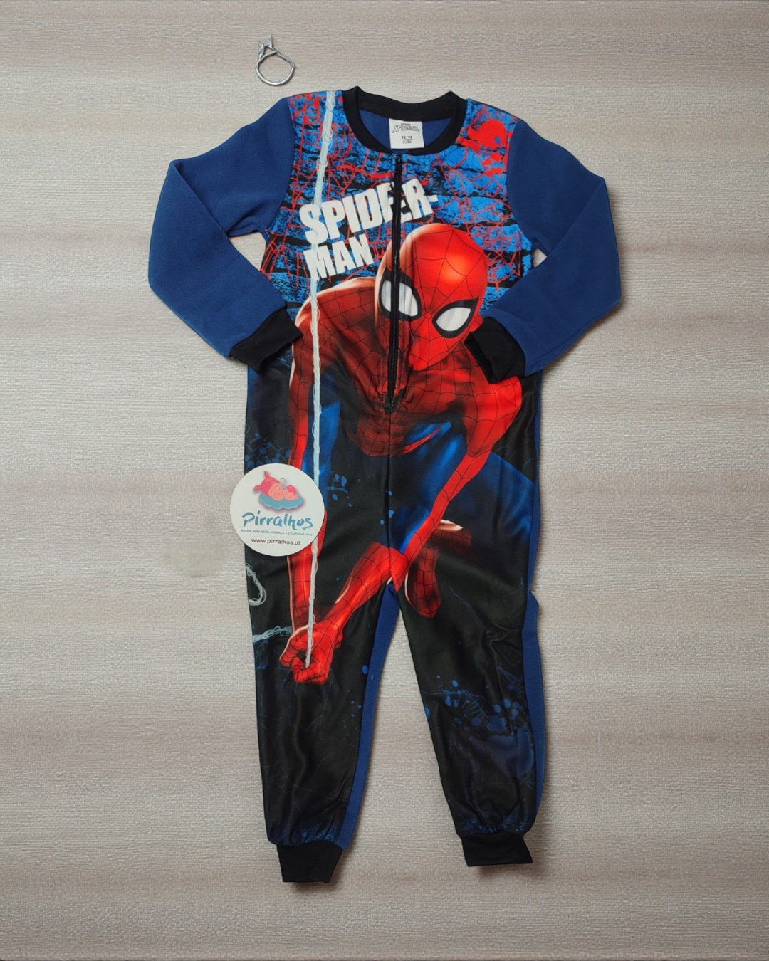 Macacão pijama polar Homem aranha