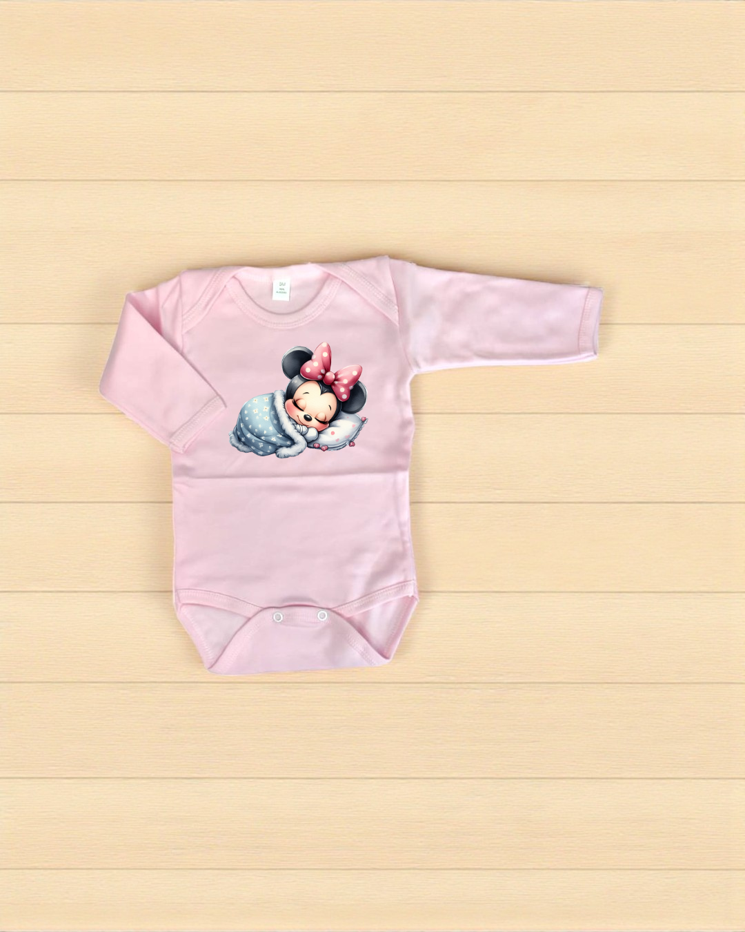 Body cardado - Minnie a dormir - Exclusivo Pirralhos