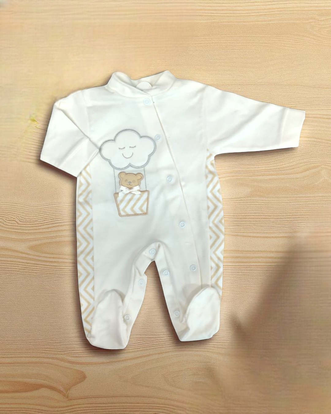 Babygrow de algodão Balão de ar quente