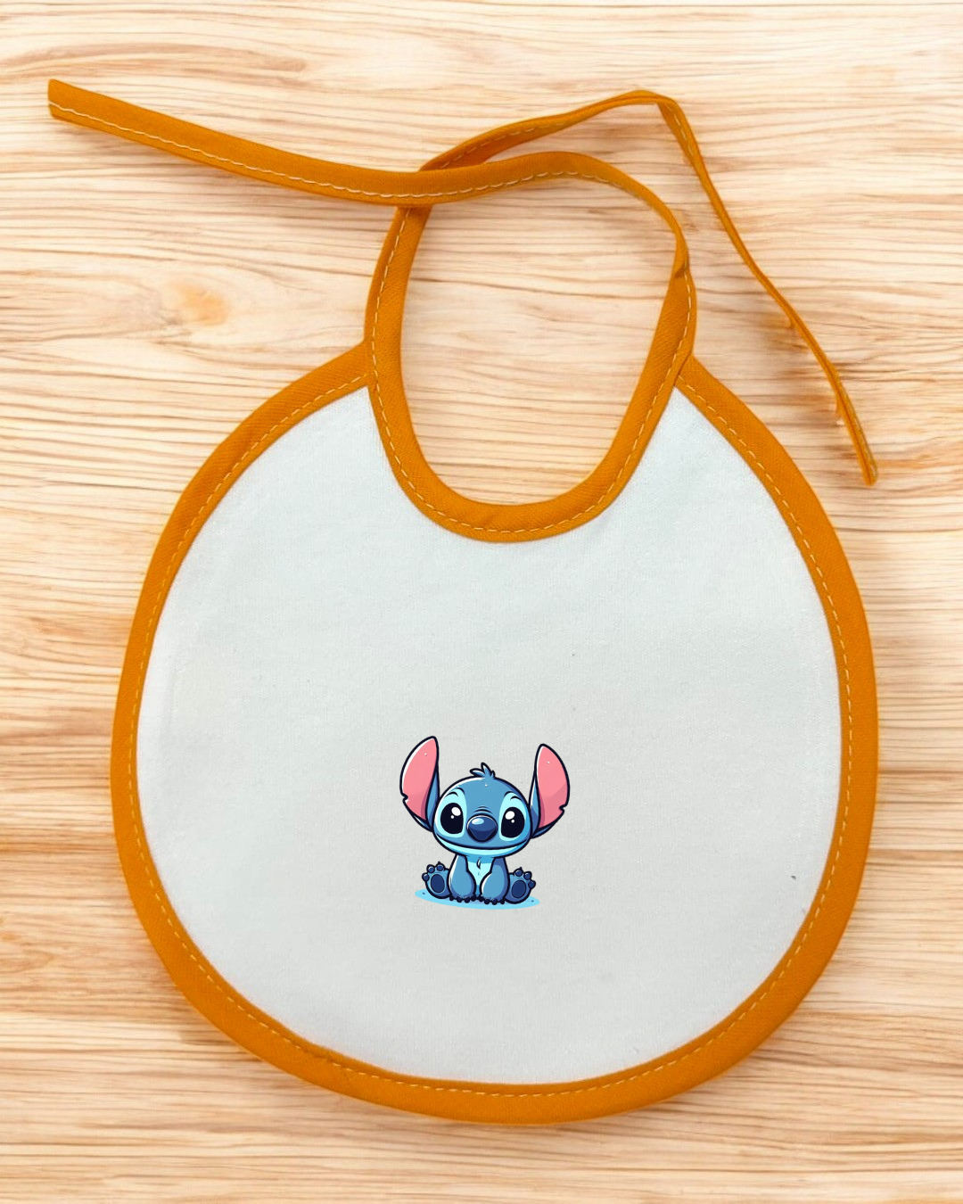 Babete impermeável redondo Stitch - 12 cores à escolha, Exclusivo Pirralhos