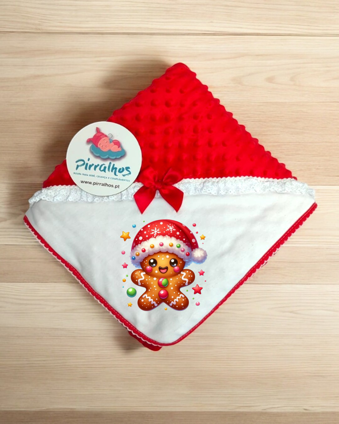 Manta Pipoca Bolacha de natal - Exclusivo PIRRALHOS - 8 Cores à escolha