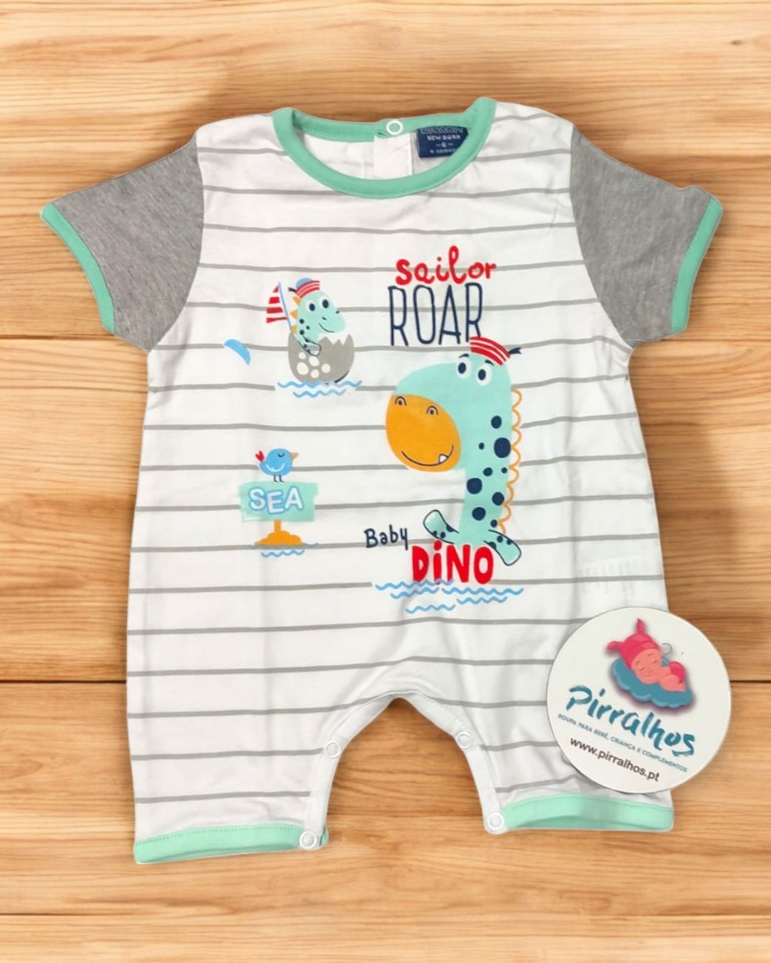 Pijama / macacão  de manga curta Dinossauros