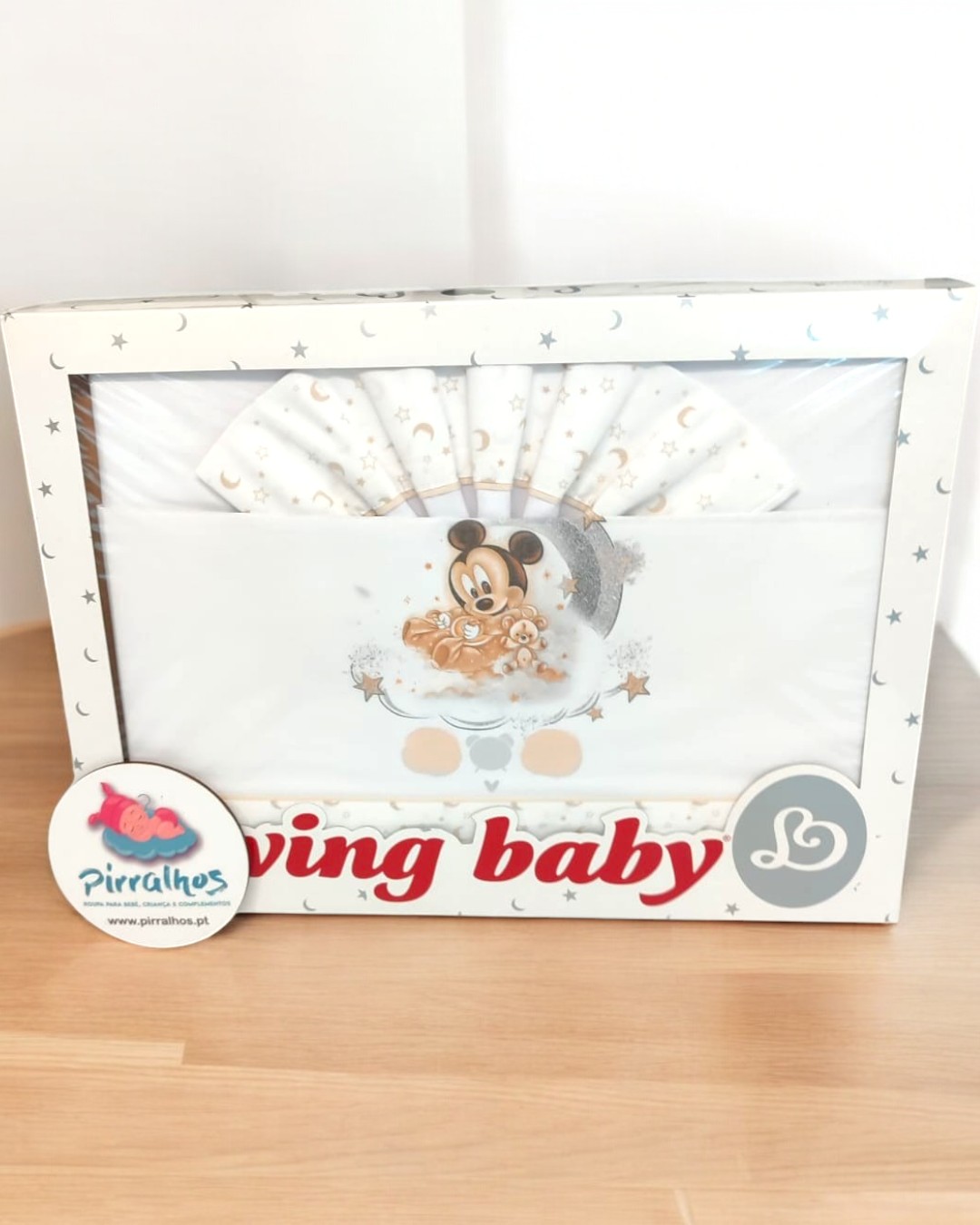 Lençóis de algodão Mickey a brincar- Next to me / alcofa