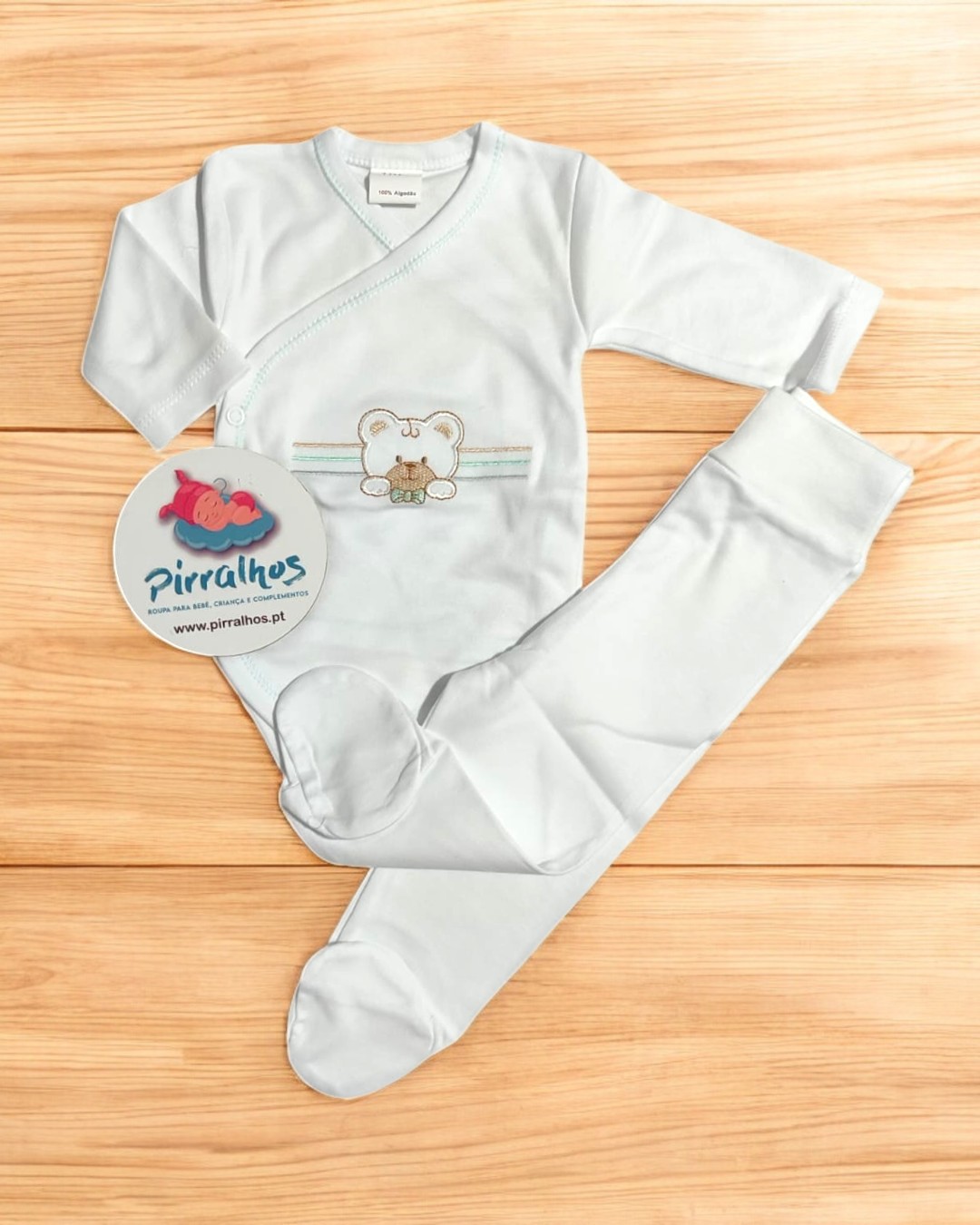 Body com calça sem carda Ursinho fofinho