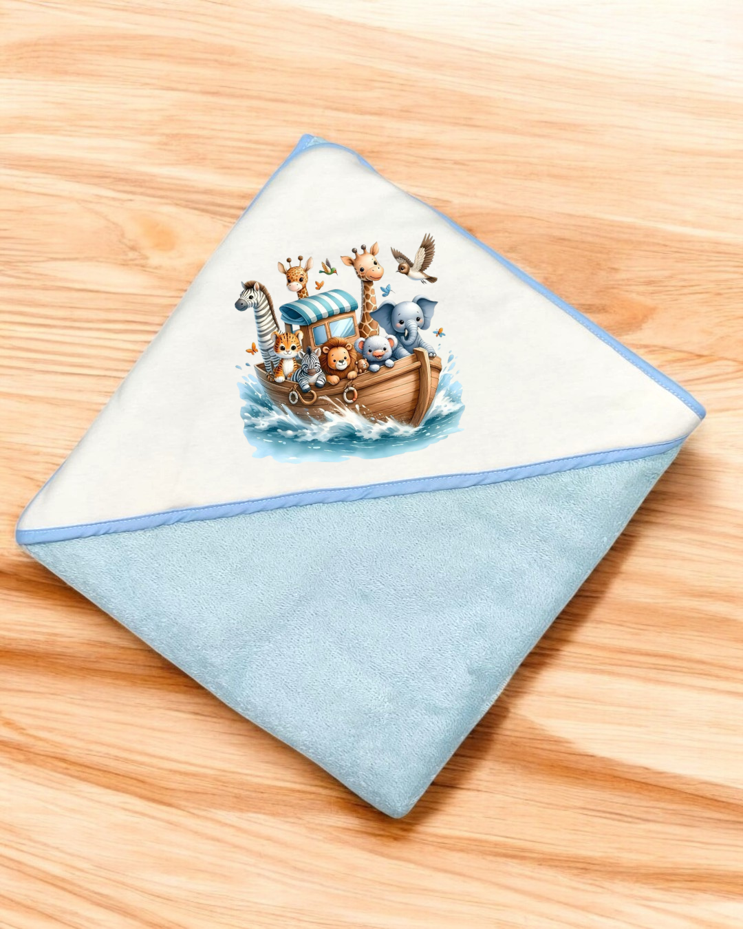 Toalha de banho Arca de Noé - EXCLUSIVO PIRRALHOS - 18 cores à escolha, 2 medidas à escolha
