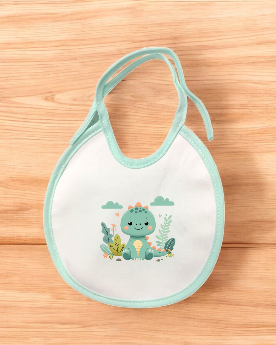Babete impermeável redondo Dinossauro Baby - 12 cores à escolha, Exclusivo Pirralhos