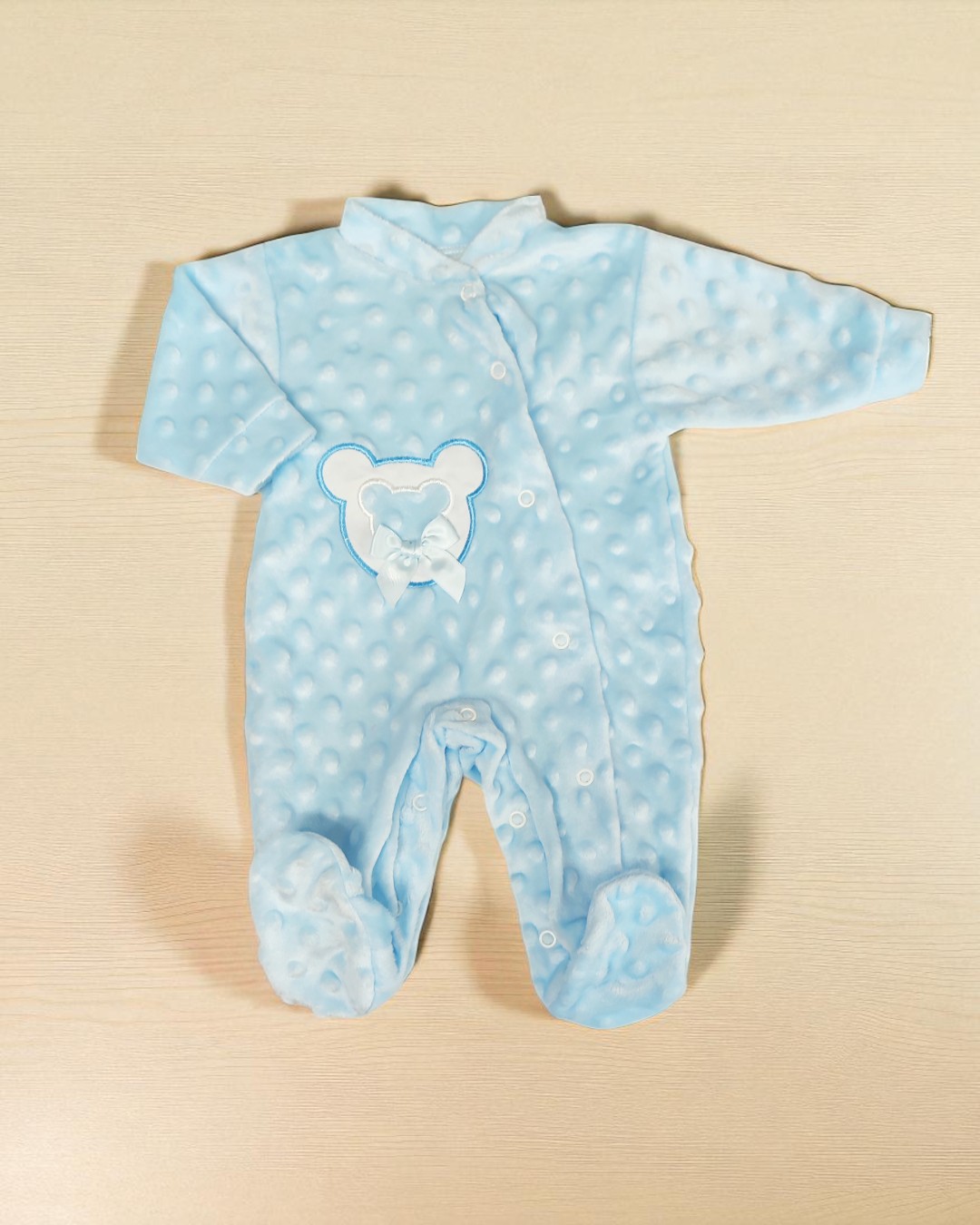 Babygrow de veludo Pipoca Cara Mickey