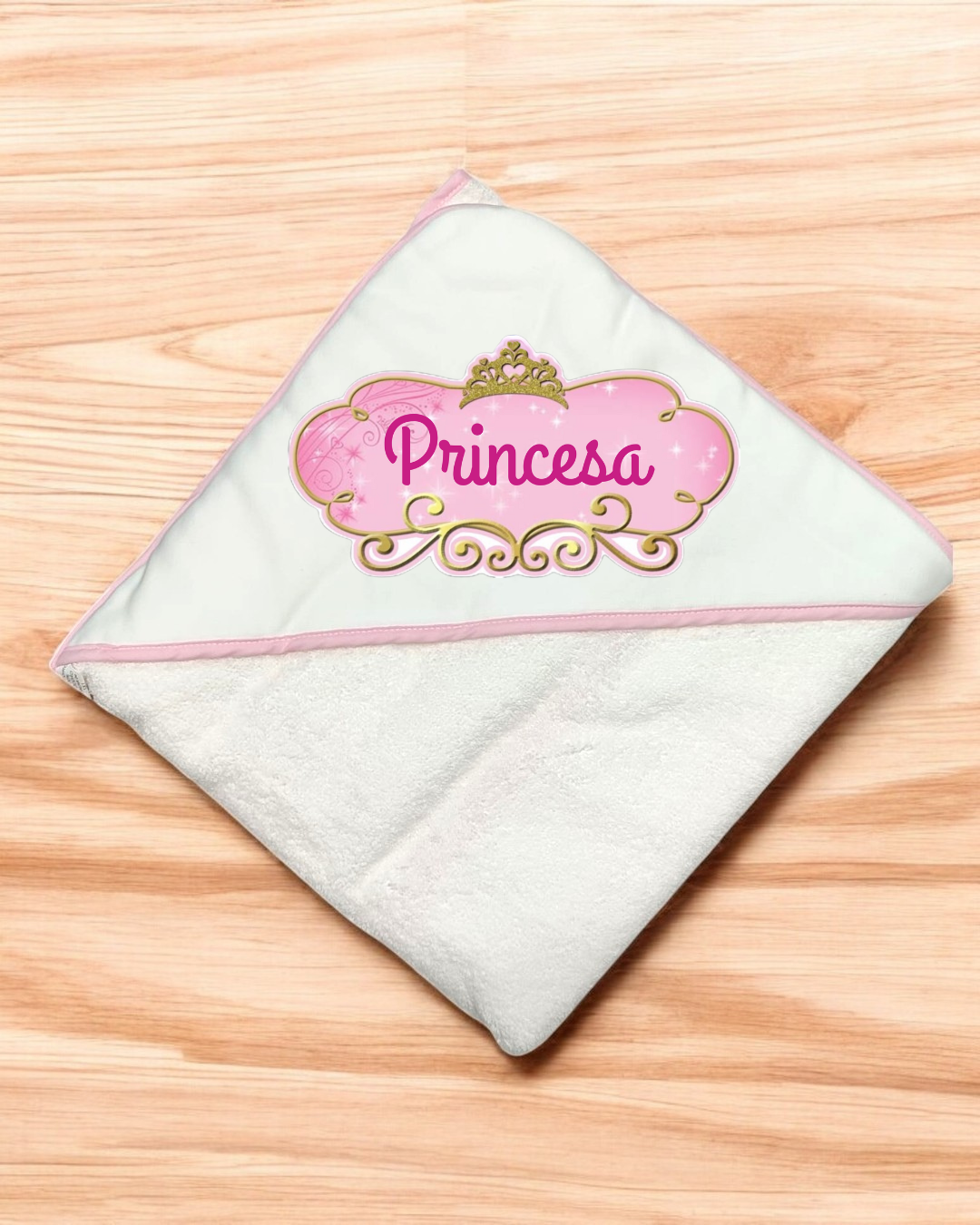 Toalha de banho Princesa - EXCLUSIVO PIRRALHOS - 18 cores à escolha, 2 medidas à escolha