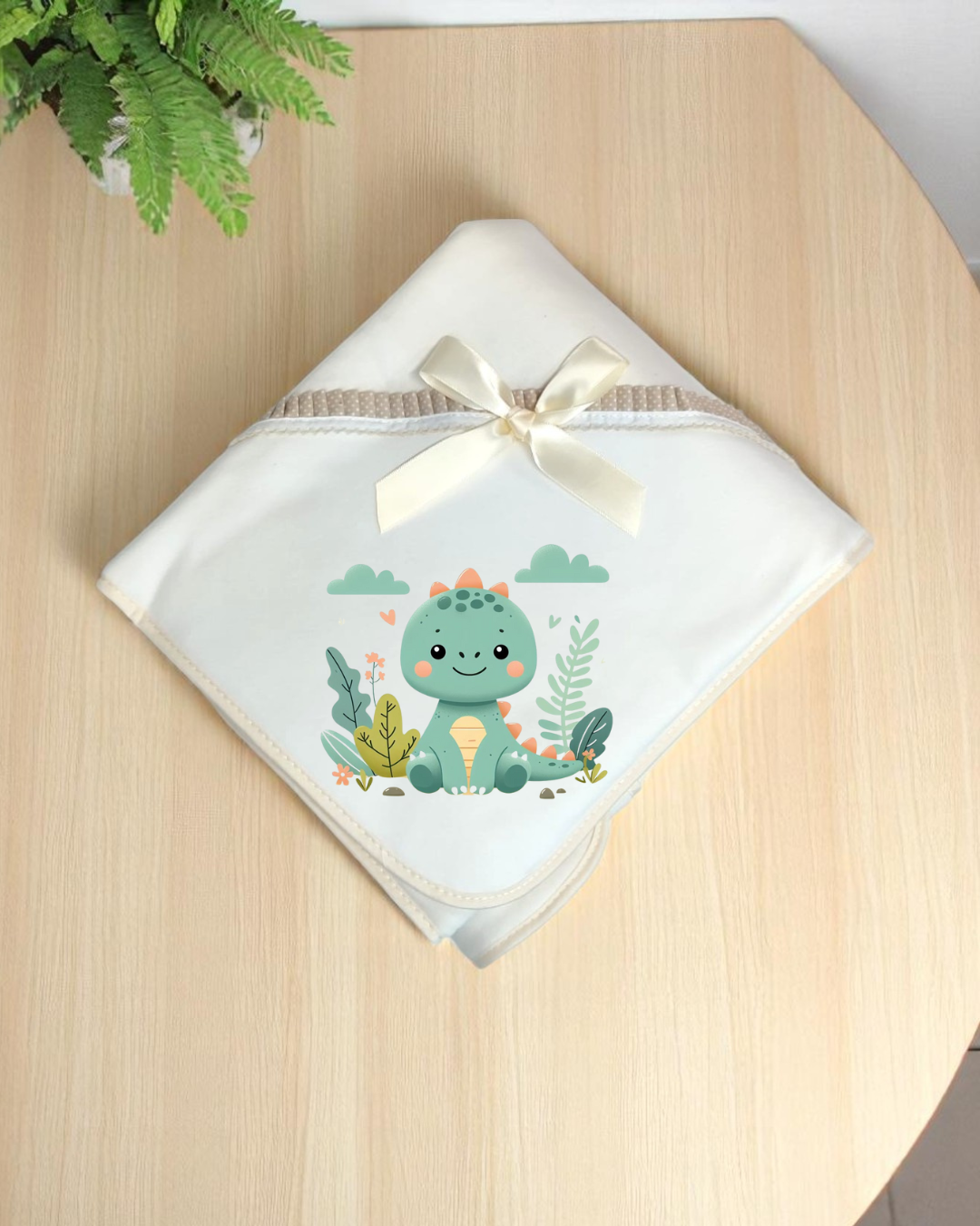 Manta de algodão Dinossauro Baby  - Exclusivo PIRRALHOS - 6 Cores à escolha