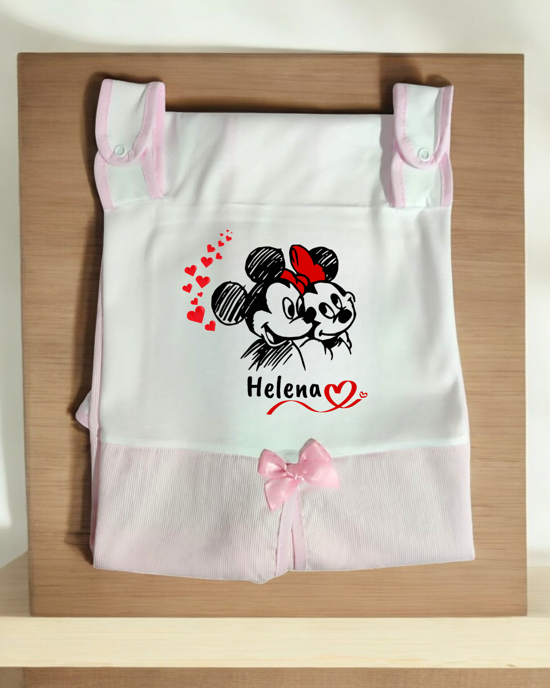 Tapa Ovo de cortina Minnie e Mickey