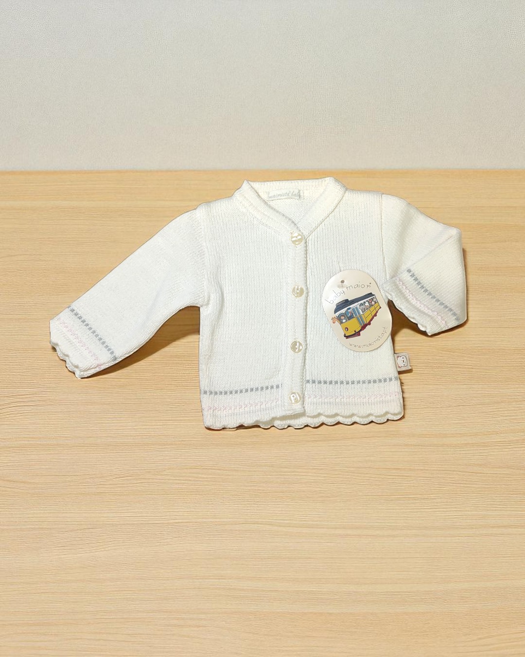 Casaco de Malha de algodão para recém nascido