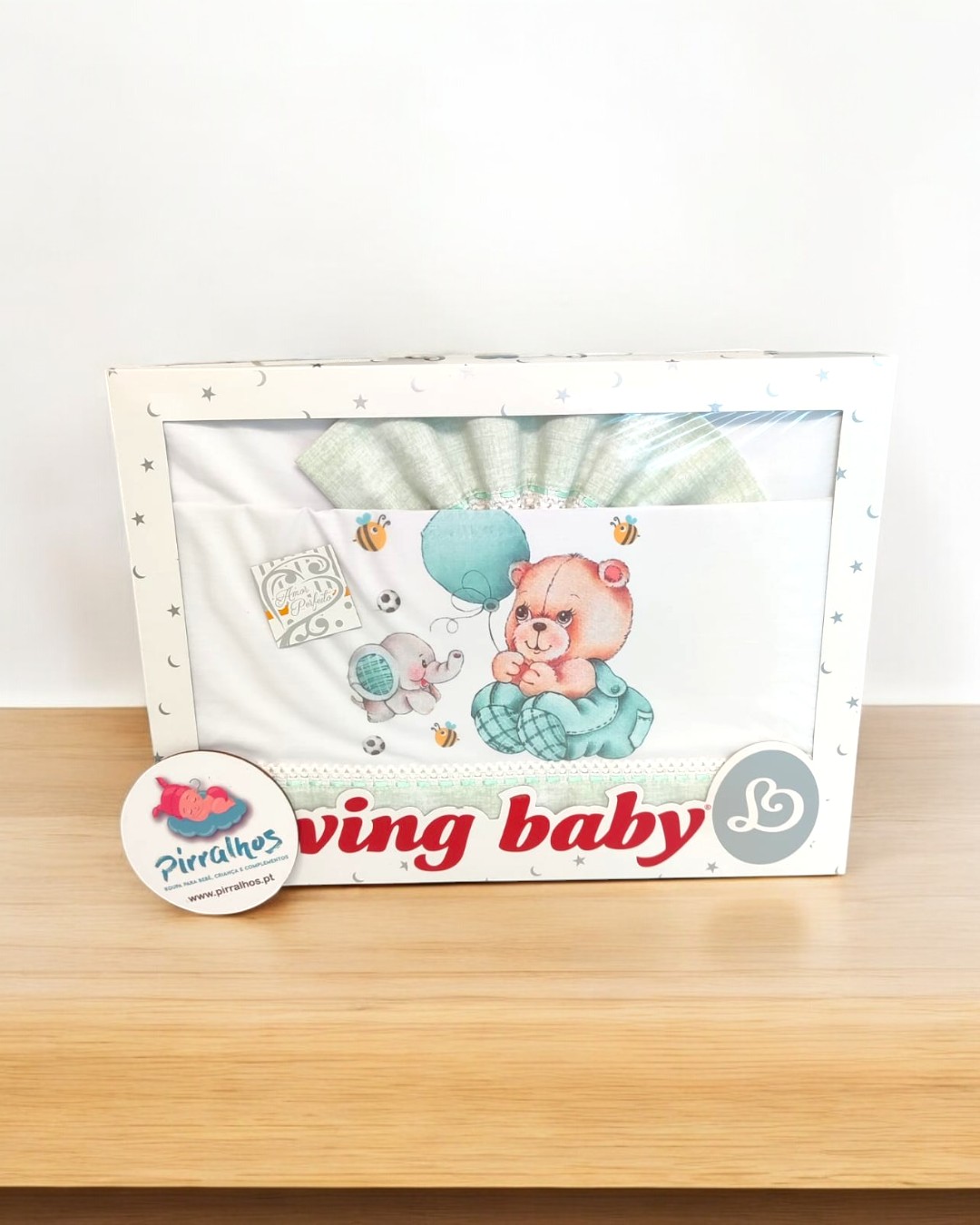 Lençóis de algodão Ursinho com elefante - Next to me / alcofa