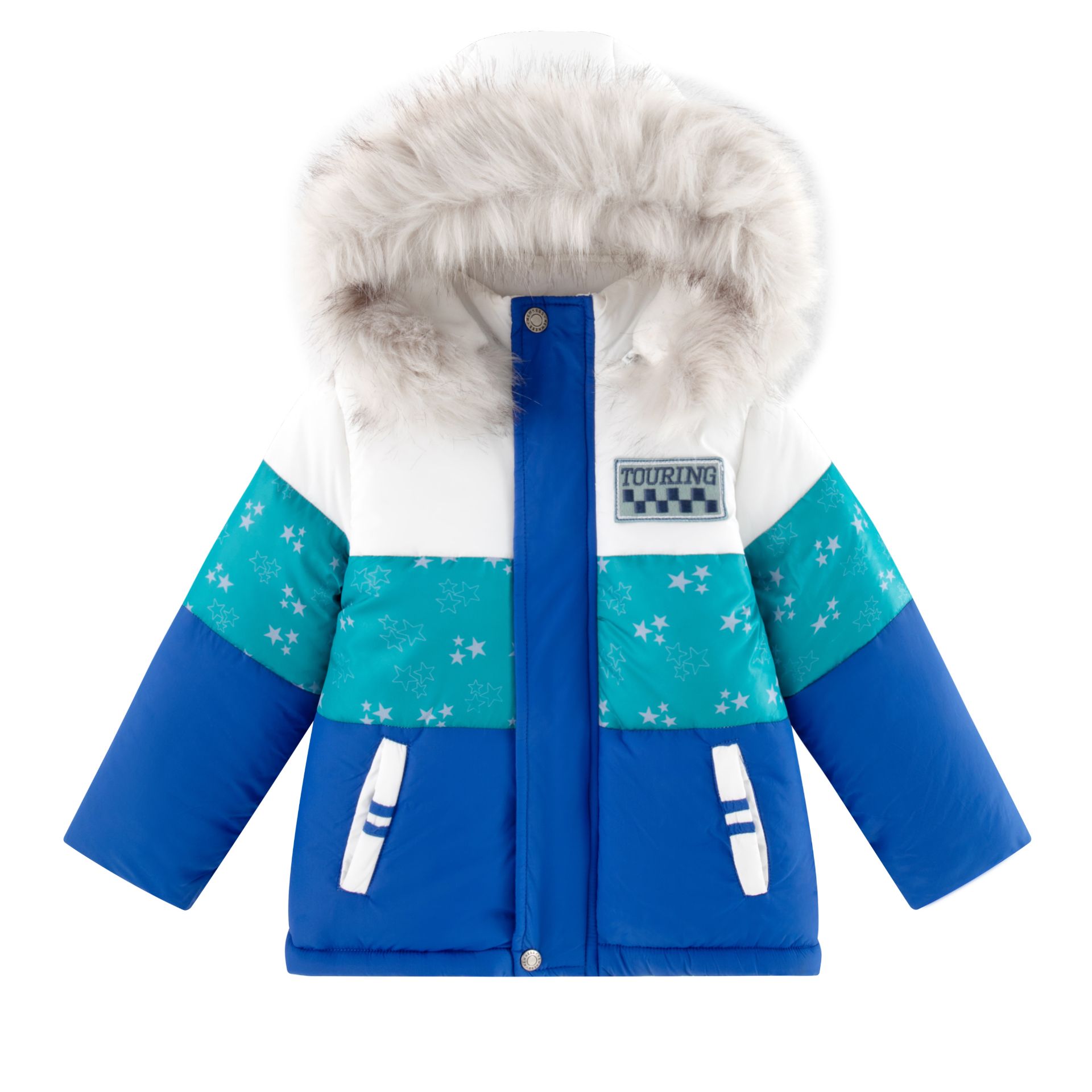 Kispo Azul tricolor estrelas