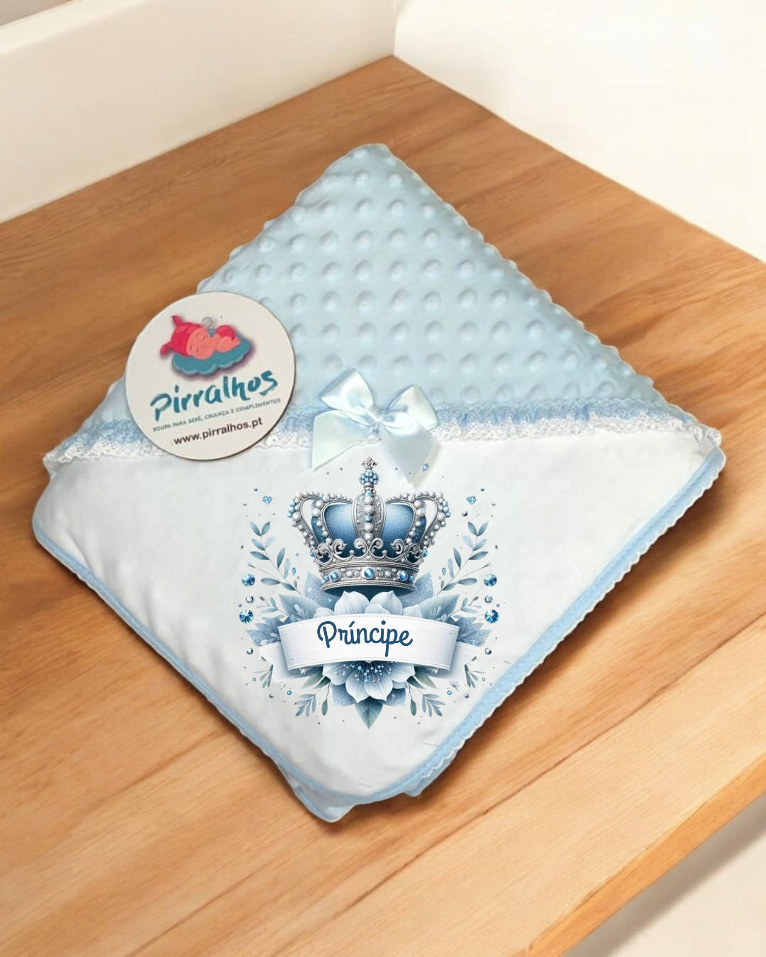 Manta Pipoca Príncipe - Exclusivo PIRRALHOS - 8 Cores à escolha