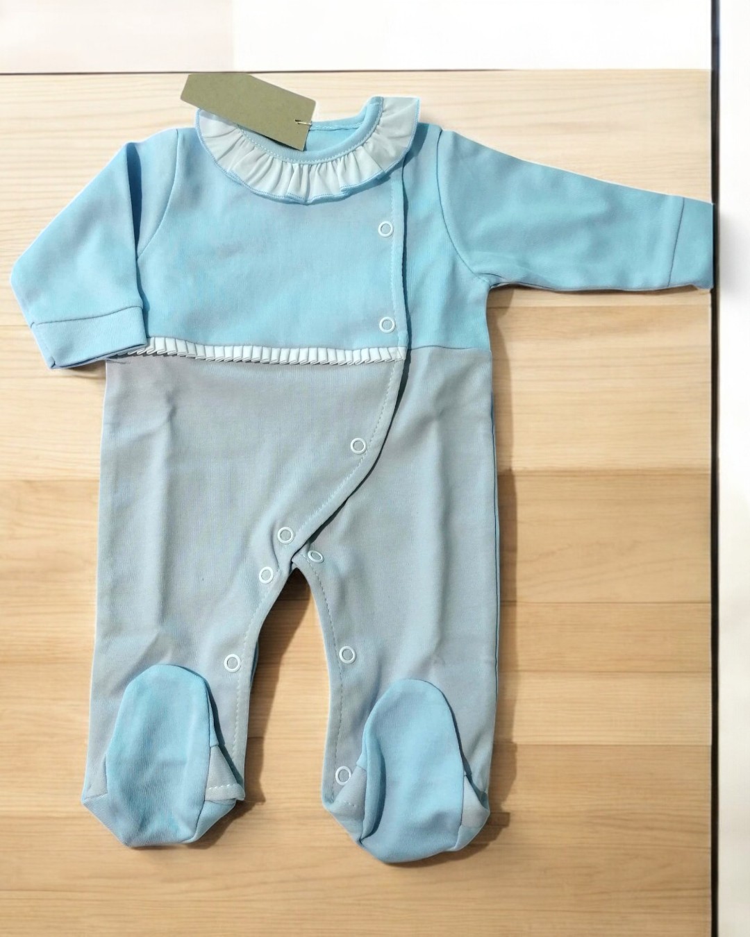 Babygrow de algodão de golinha