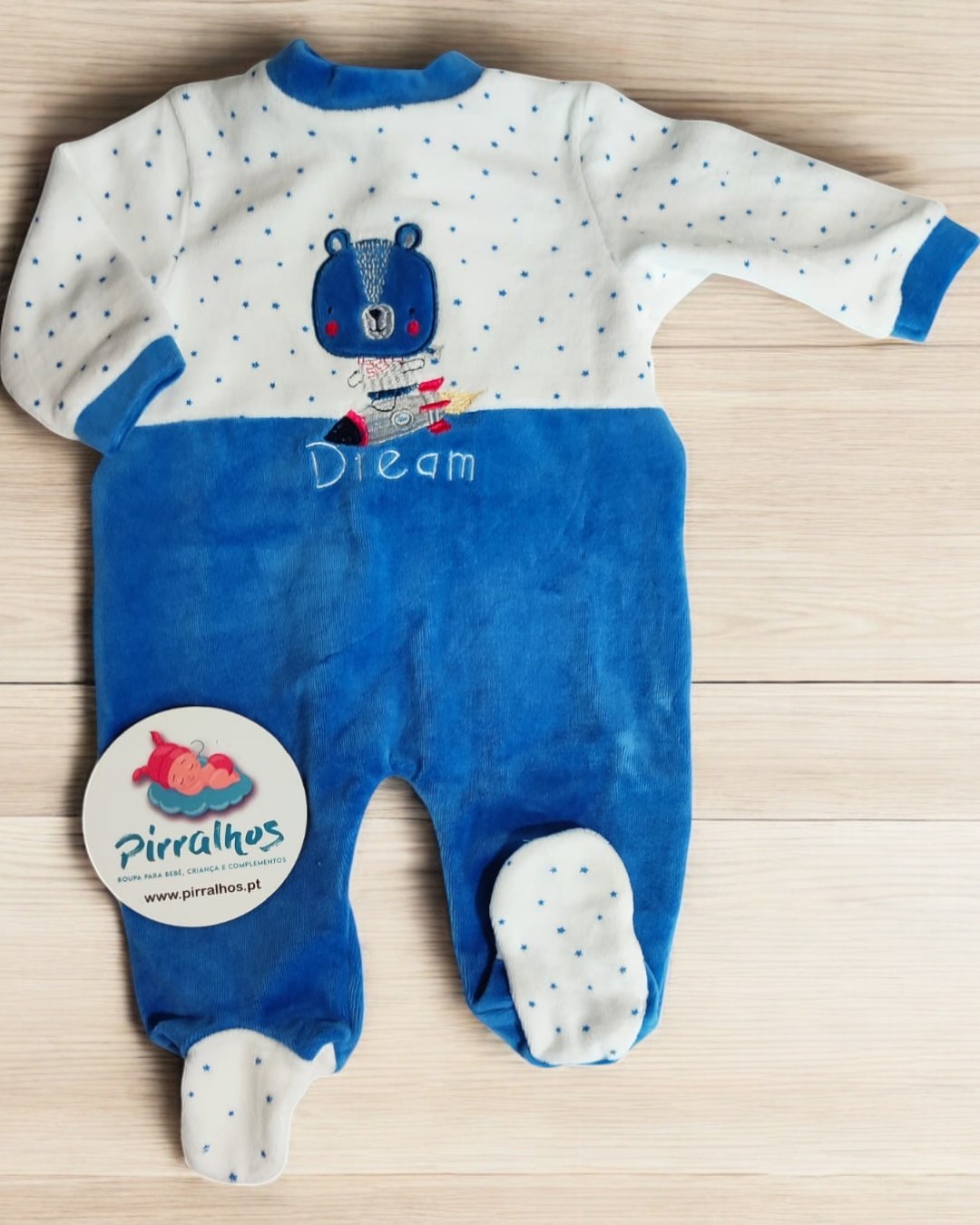 Babygrow de veludo Dream