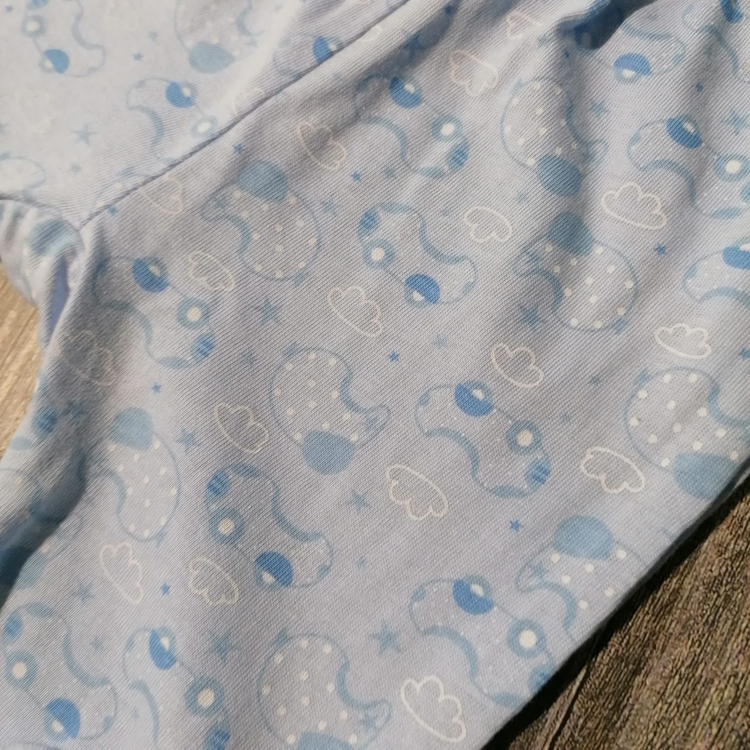 Pijama de duas peças de algodão Astronauta