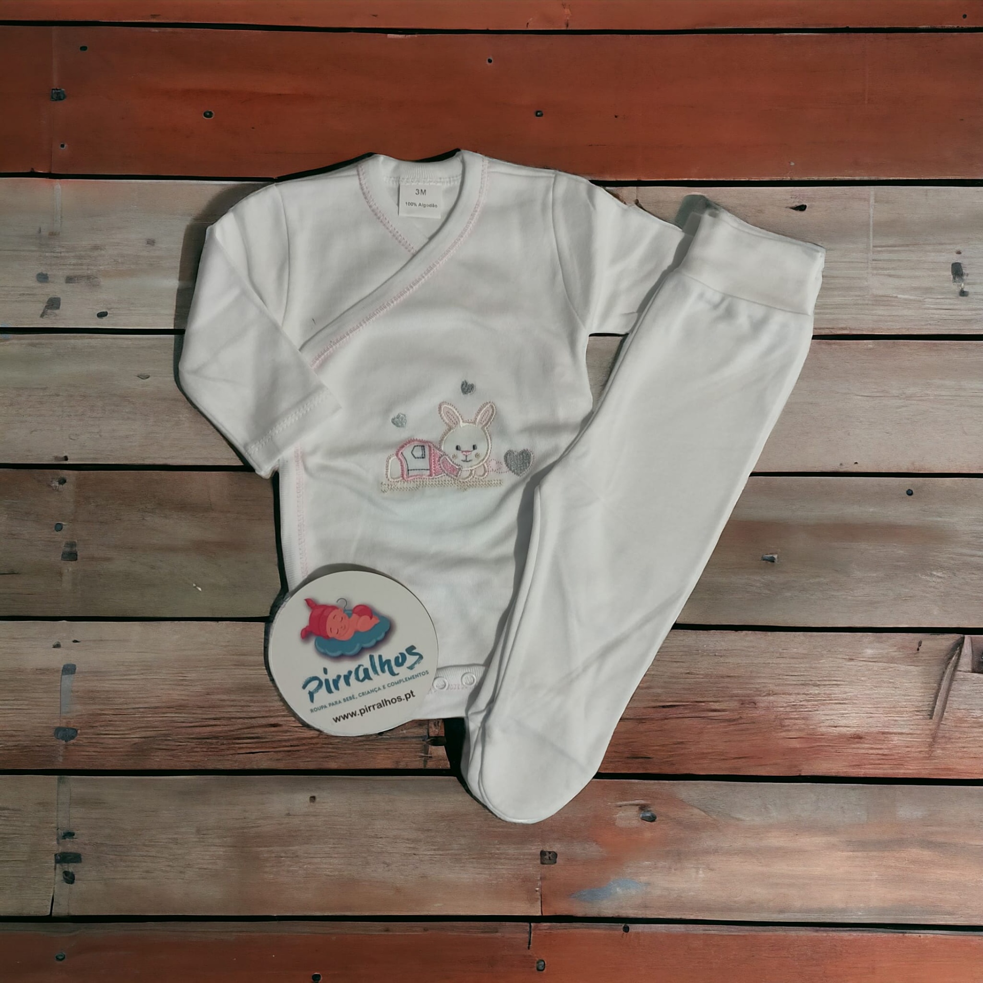 Body com calça Coelhinho