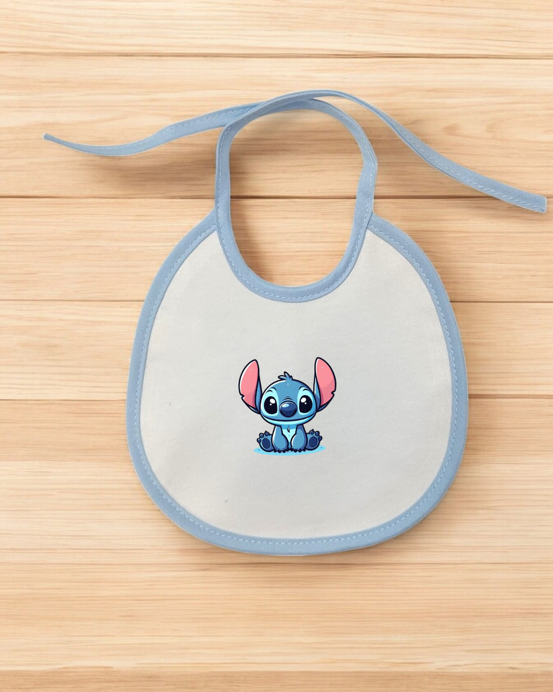 Babete impermeável redondo Stitch - 12 cores à escolha, Exclusivo Pirralhos