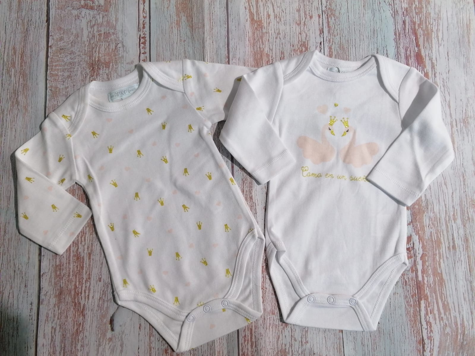 Pack de 2 bodys cisne