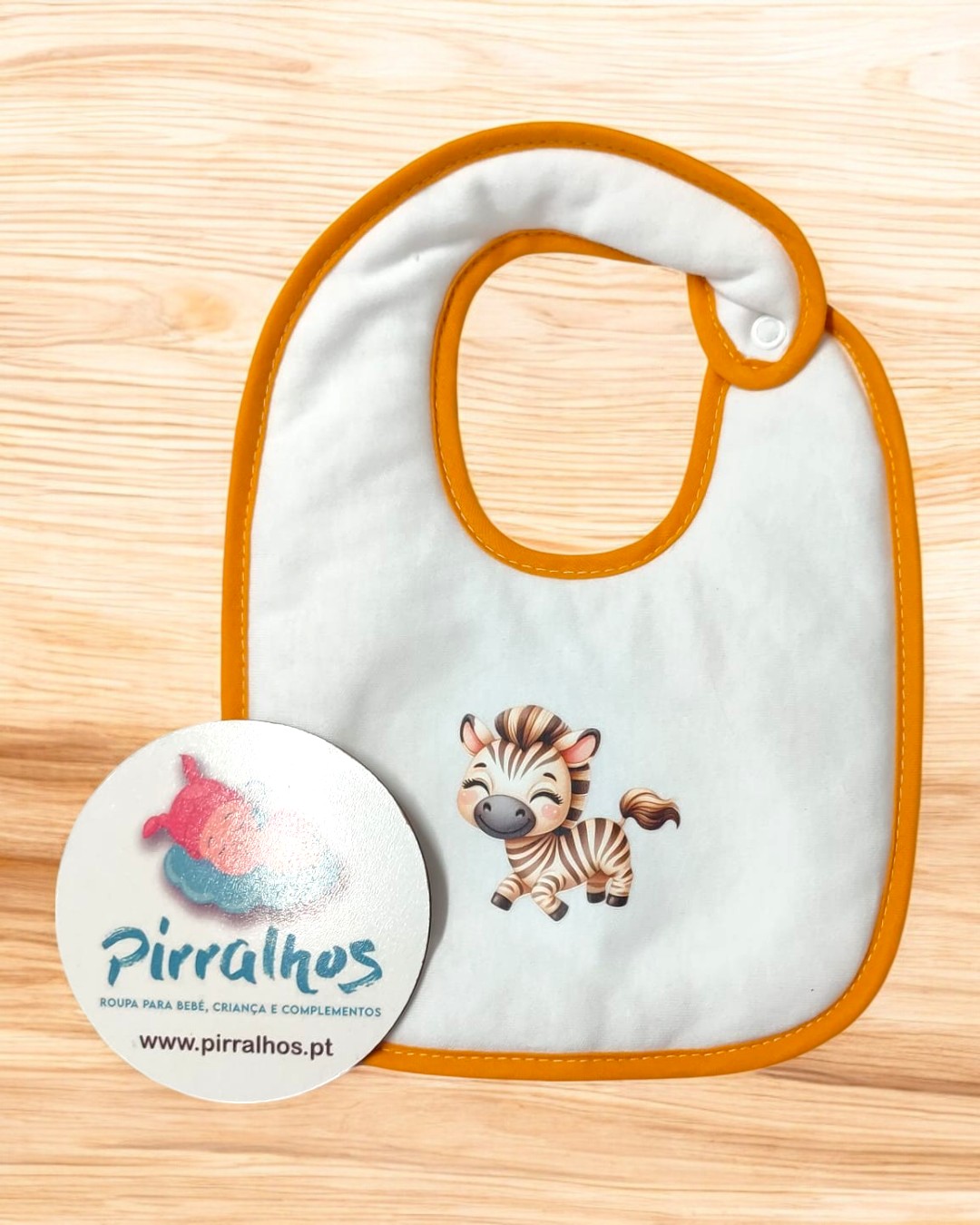 Babete impermeável Zebra - 15 cores à escolha, Exclusivo Pirralhos