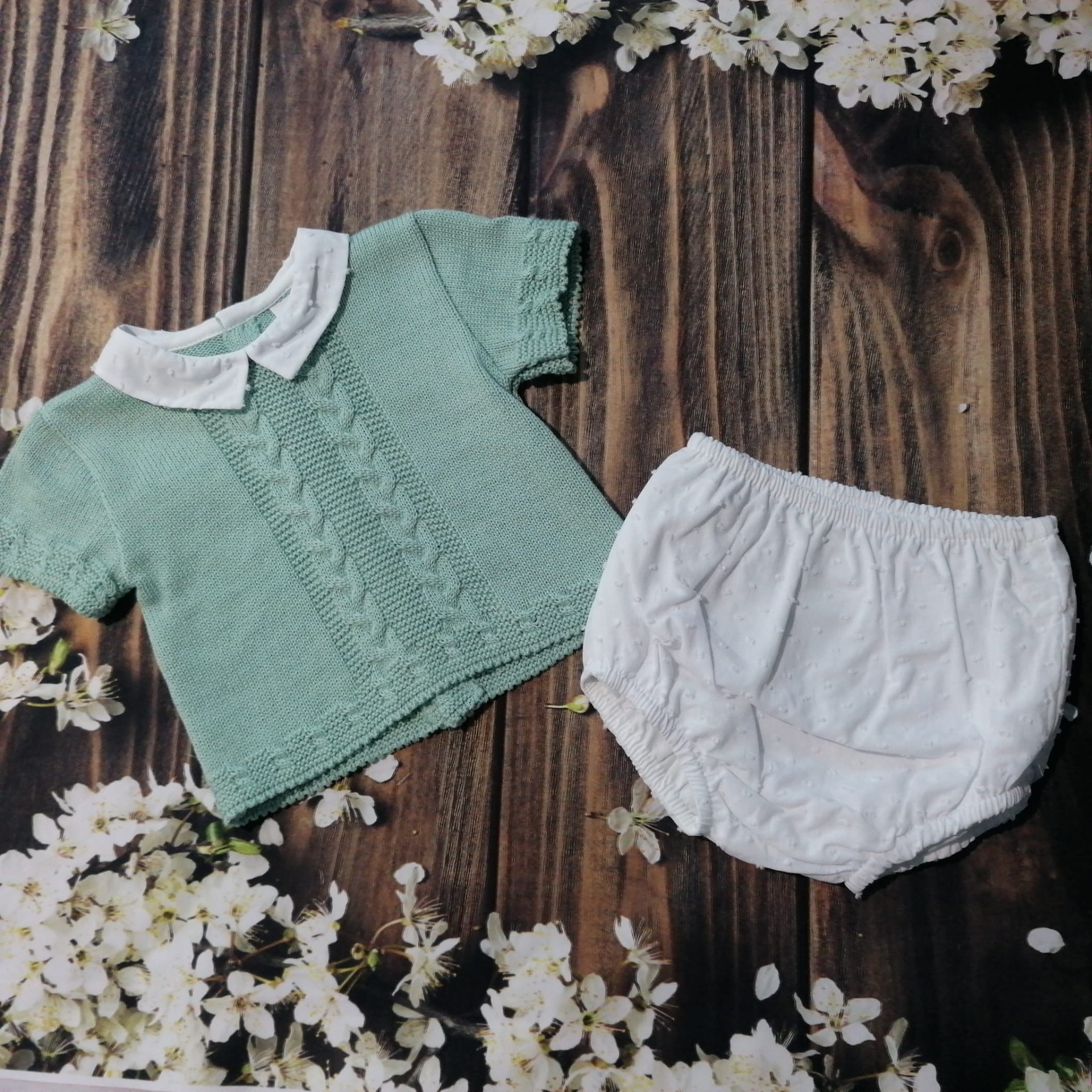 Conjunto de malha com golinha