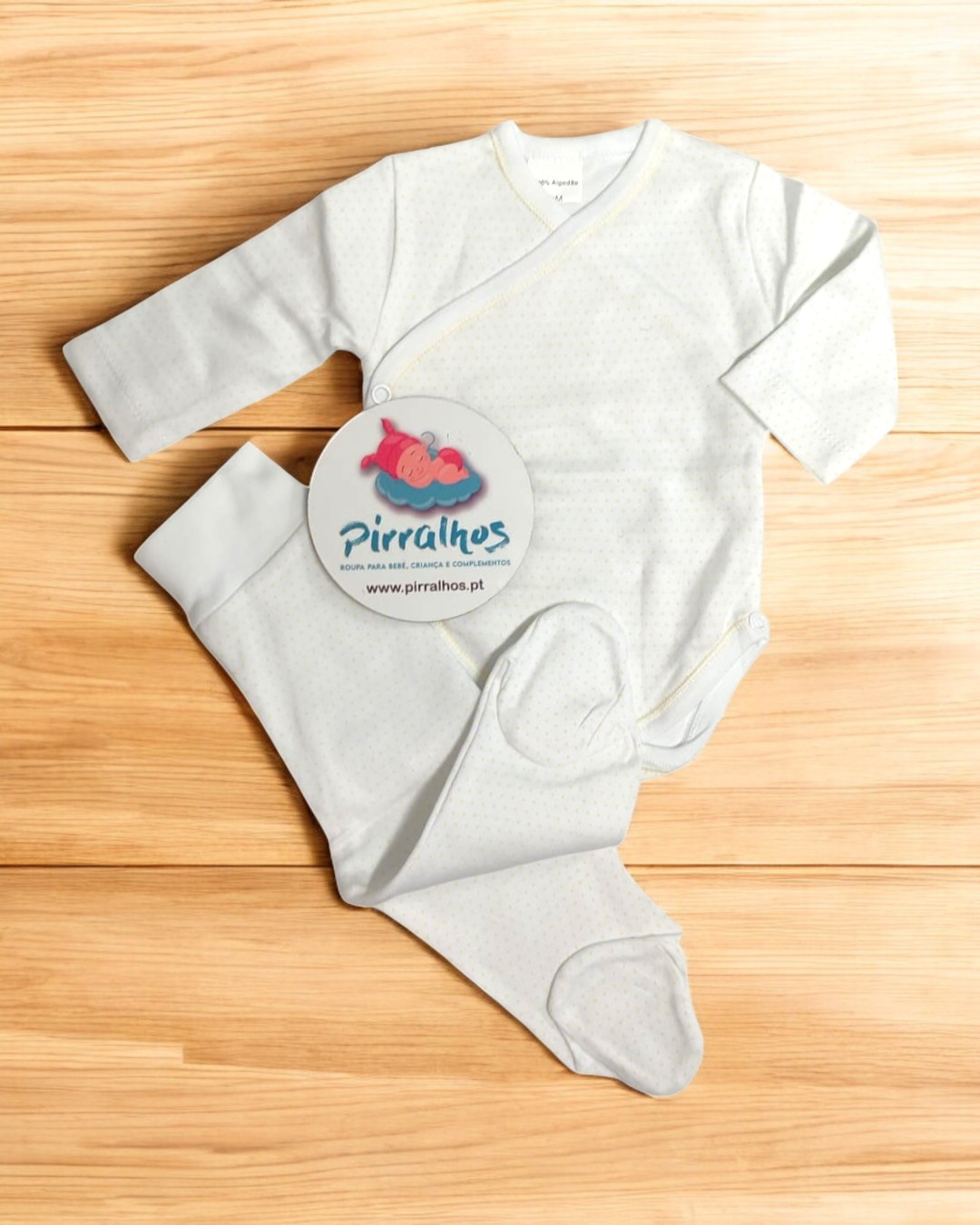 Body com calça sem carda simples pintinhas