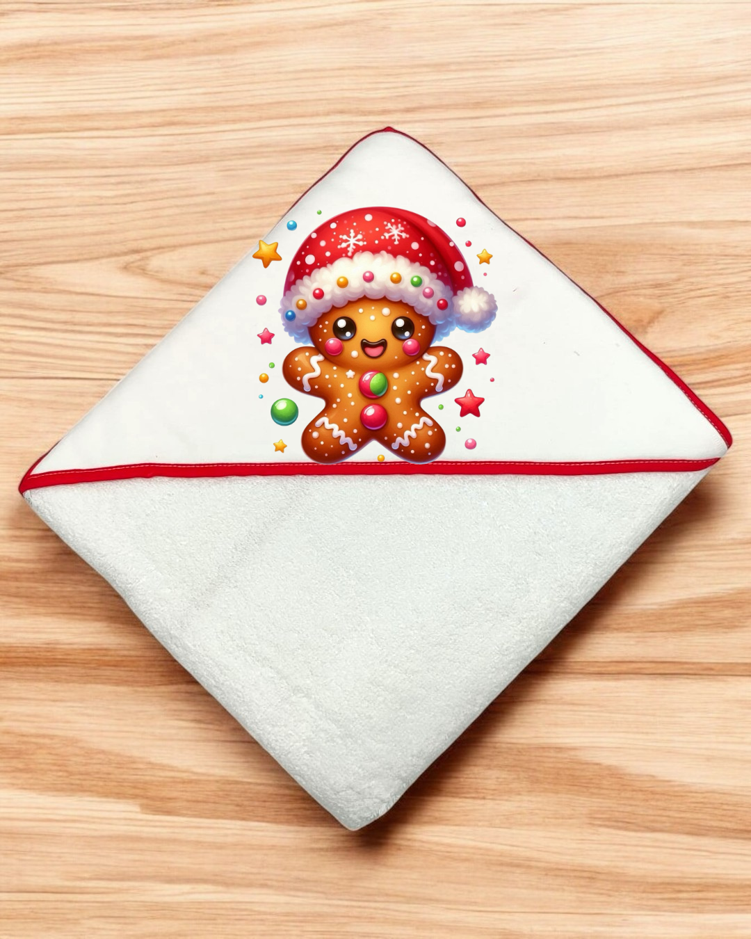 Toalha de banho Bolacha de Natal - EXCLUSIVO PIRRALHOS - 18 cores à escolha, 2 medidas à escolha