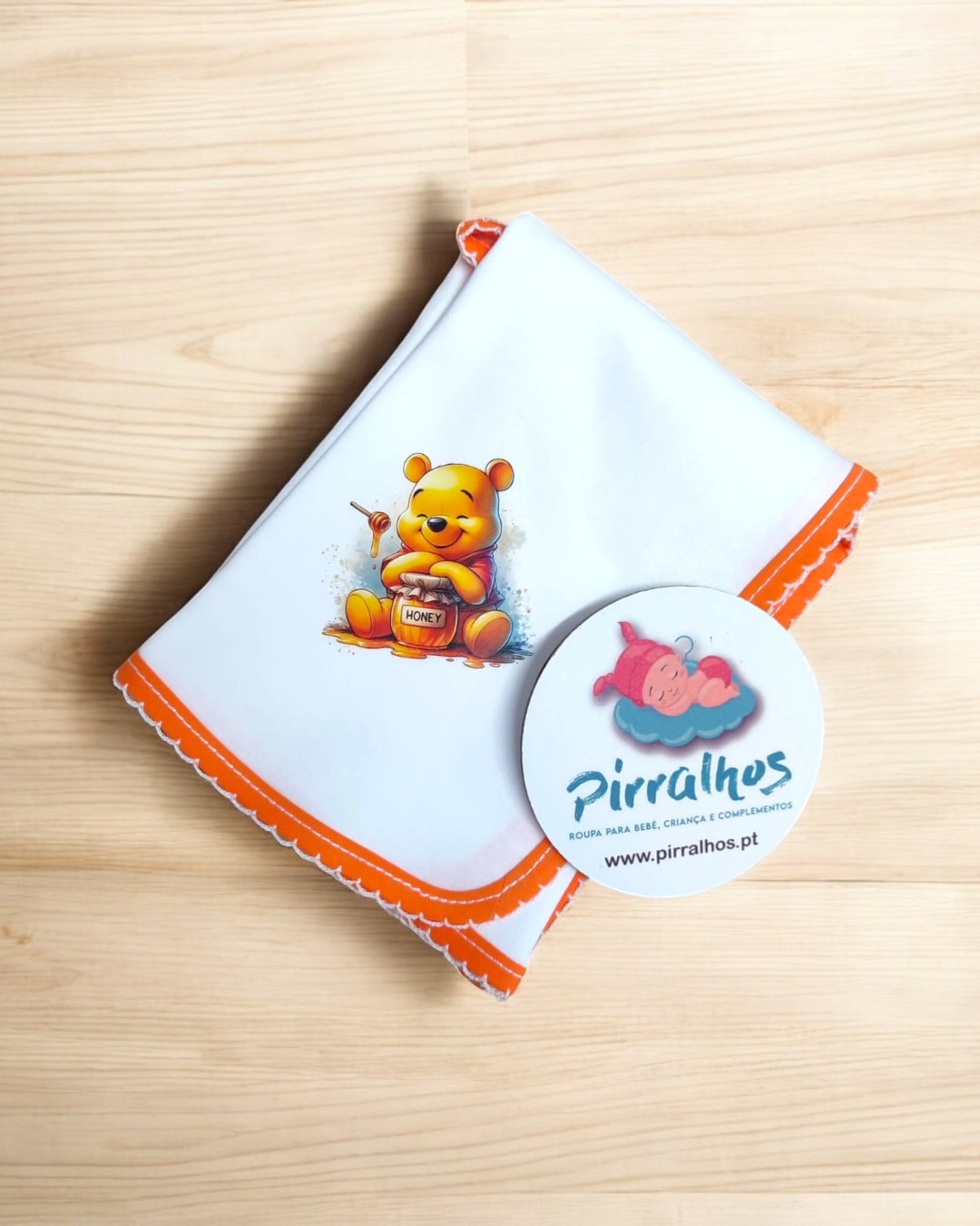 Fralda de algodão Winnie the Pooh - EXCLUSIVA PIRRALHOS - 14 cores à escolha