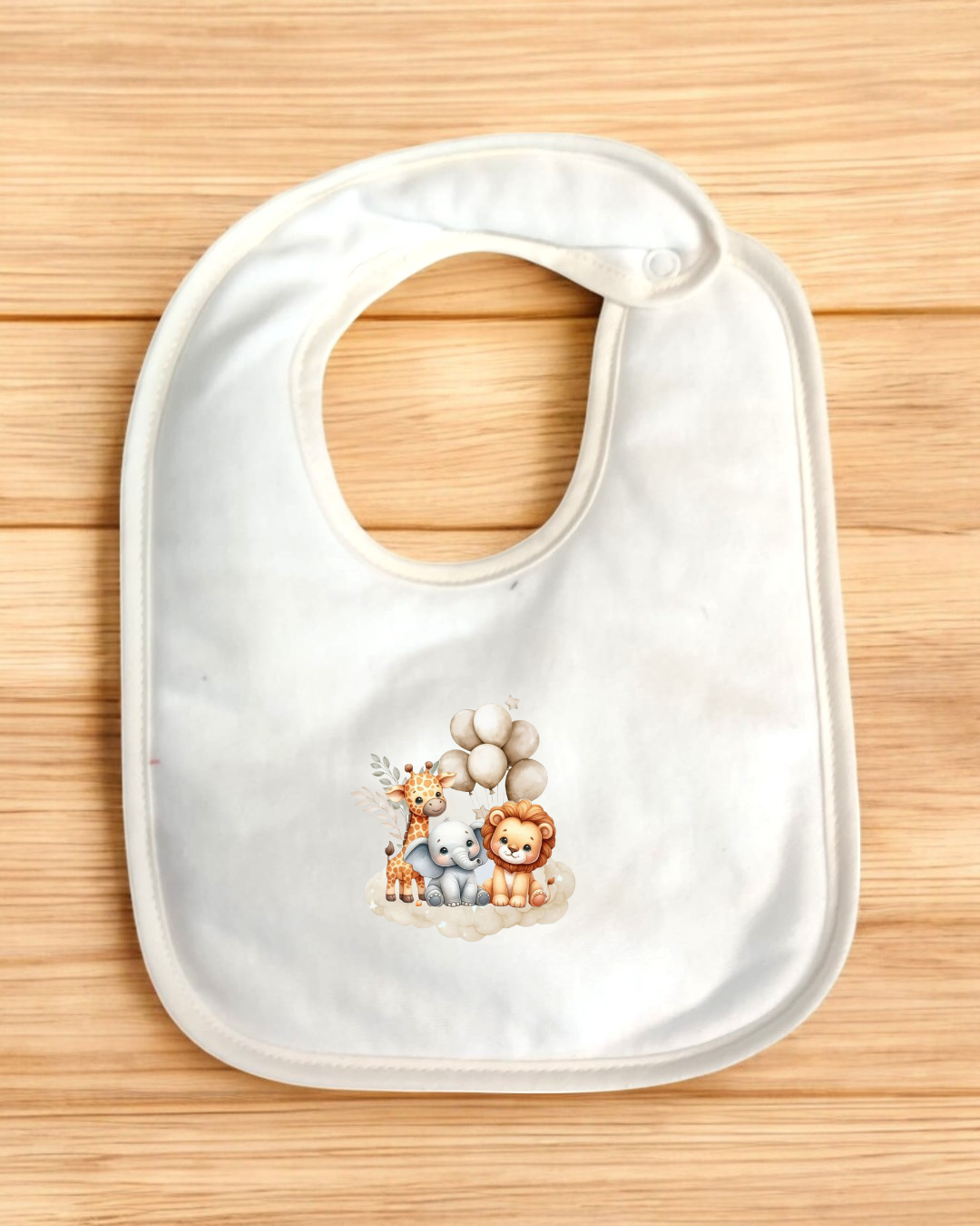 Babete impermeável Animais da Selva - 15 cores à escolha, Exclusivo Pirralhos