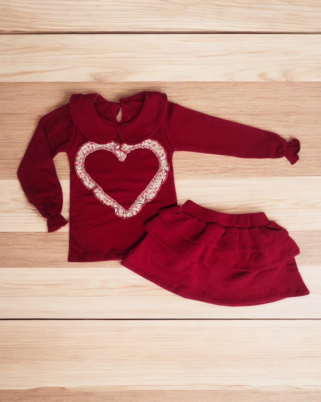 Conjunto cardado Coração