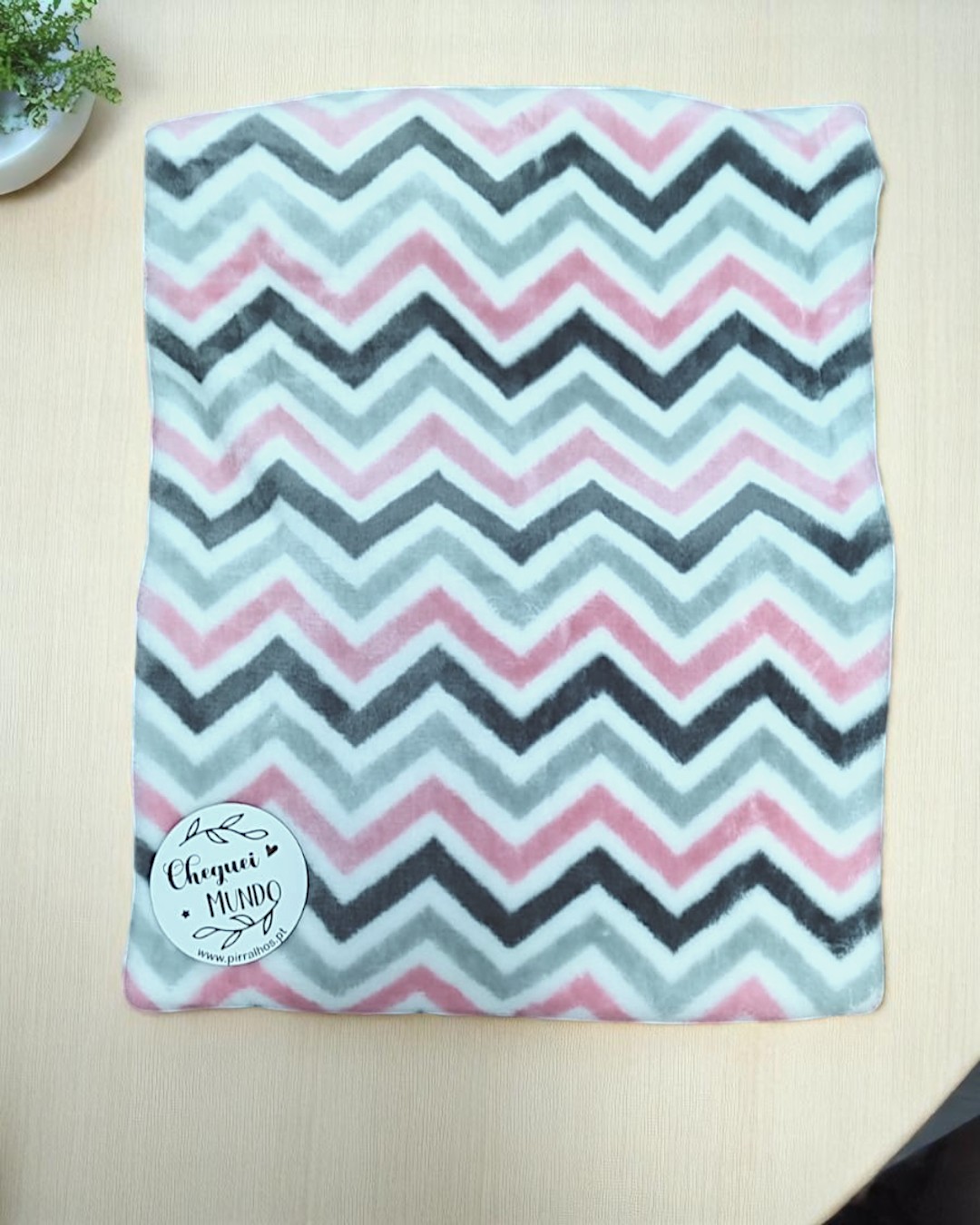 Cobertor de berço de grades ZigZag