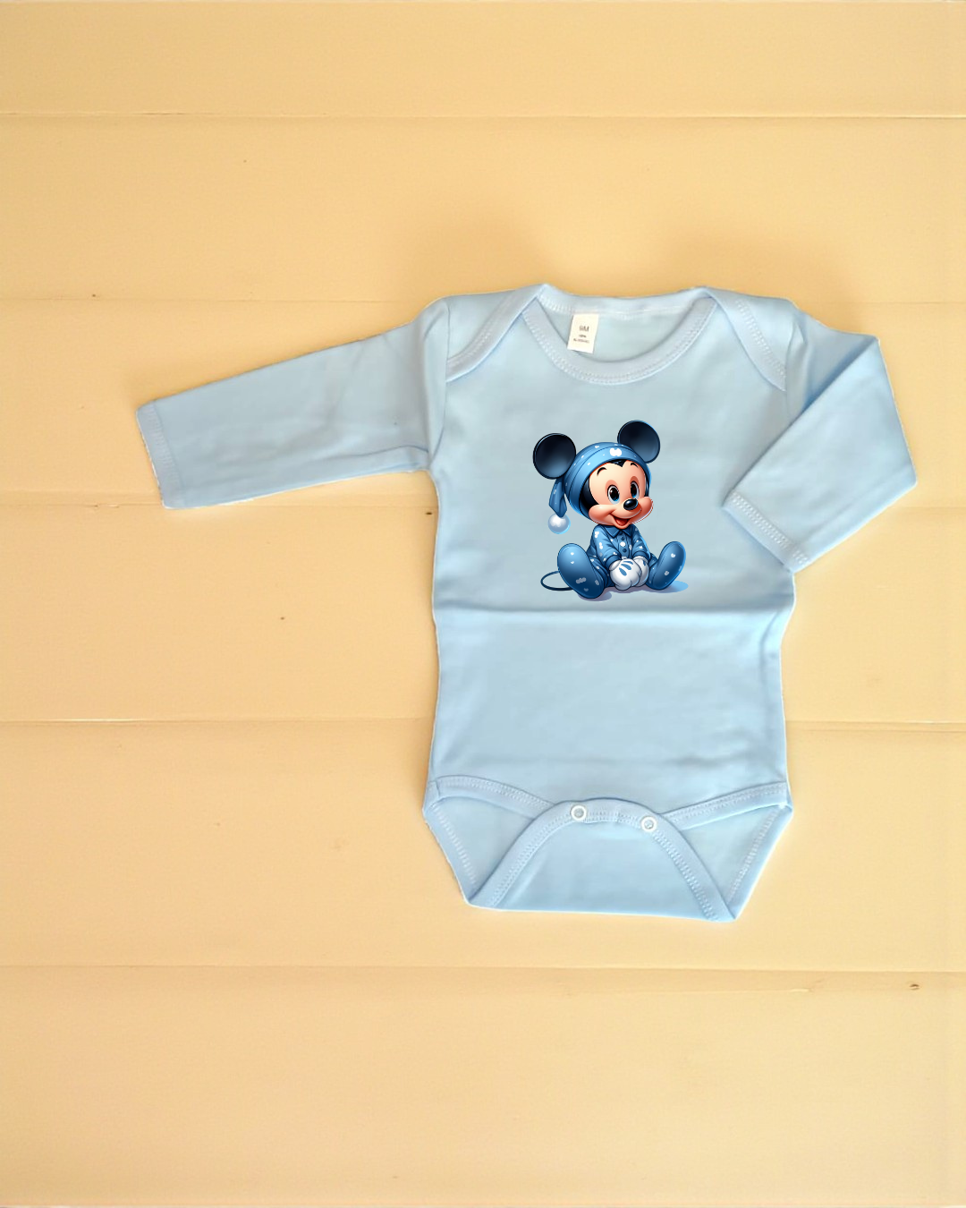Body cardado - Mickey Pijama - Exclusivo Pirralhos