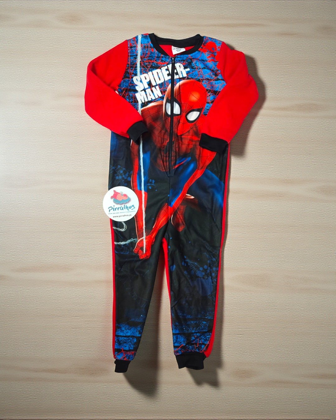 Macacão pijama polar Homem aranha