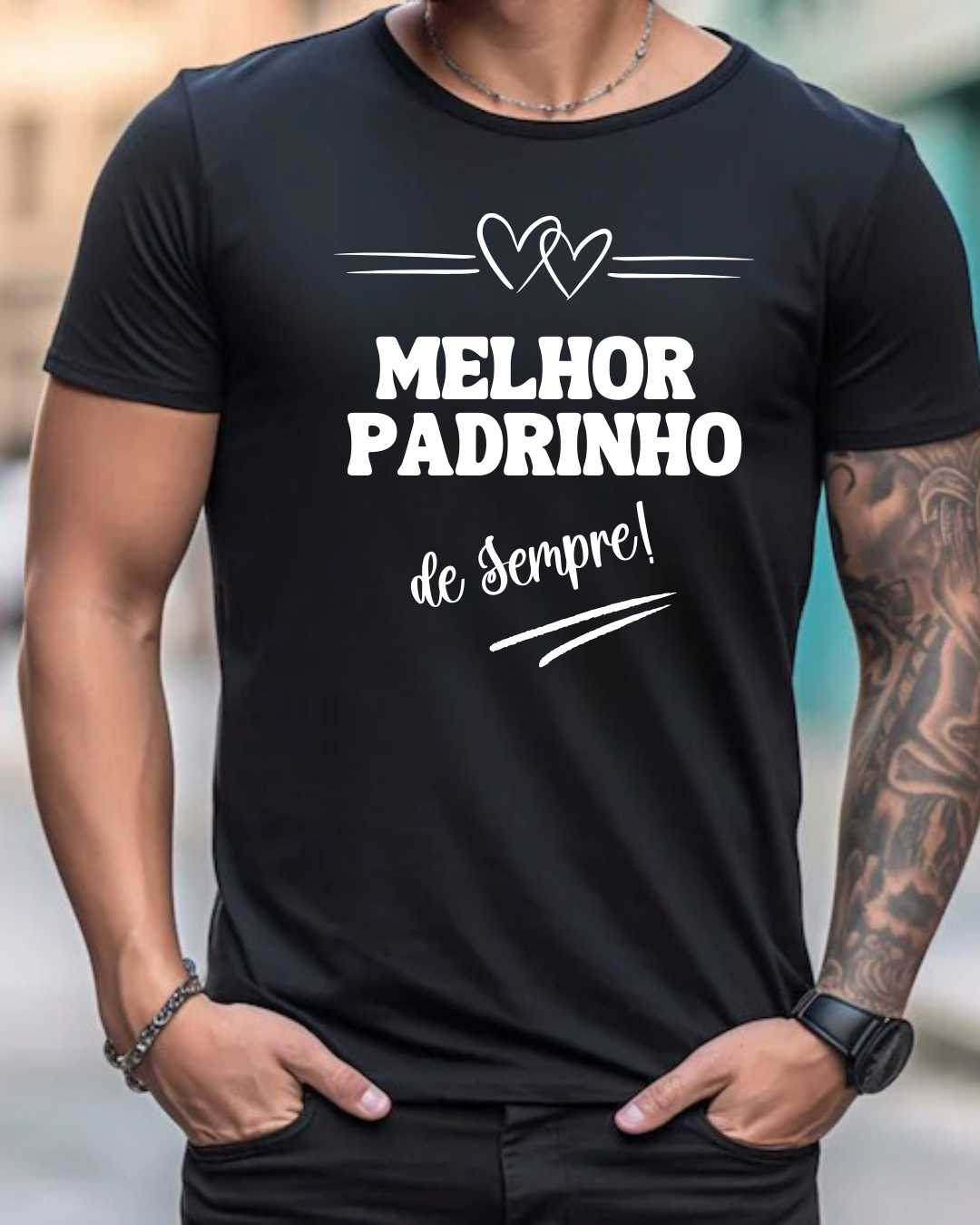 T-shirt - Melhor Padrinho de Sempre!