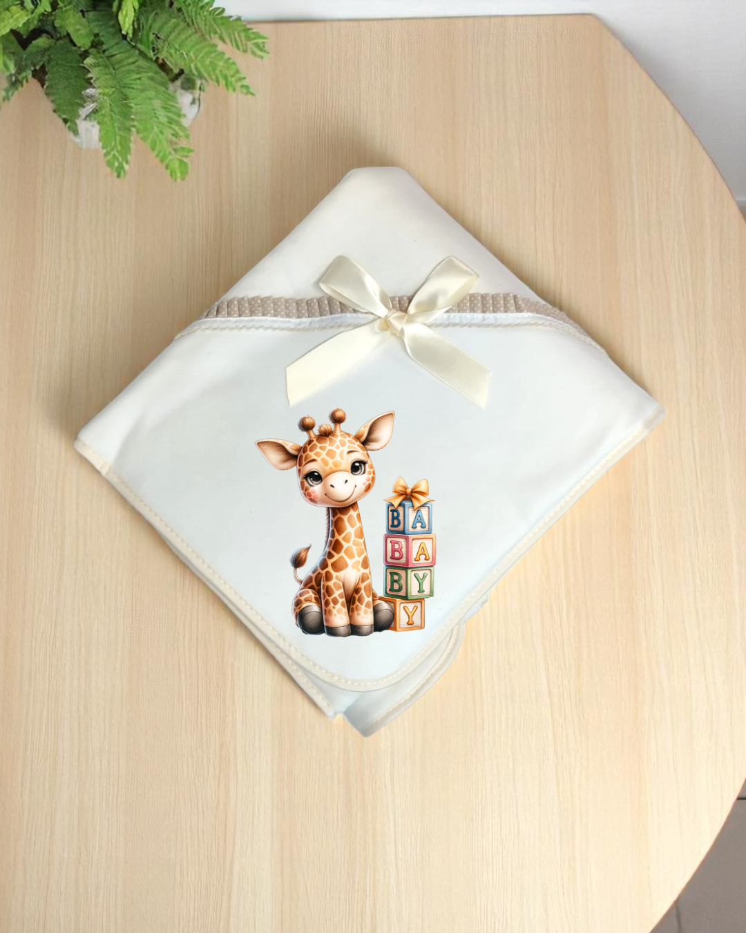 Manta de algodão Girafinha baby - Exclusivo PIRRALHOS - 6 Cores à escolha