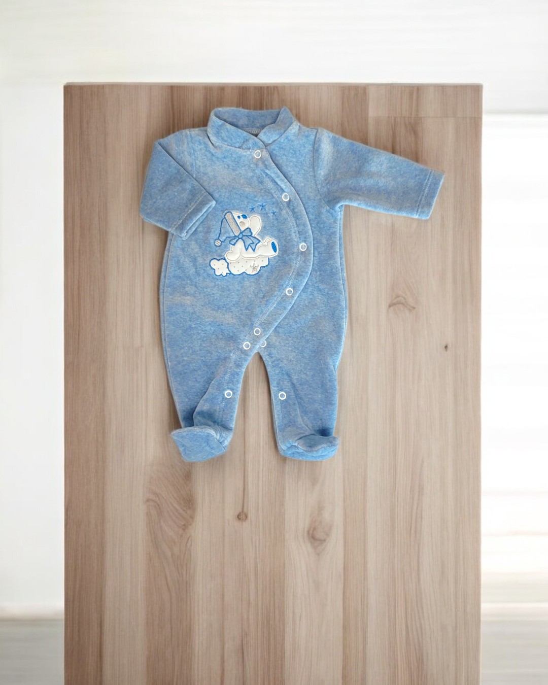 Babygrow de veludo Ursinho na nuvem