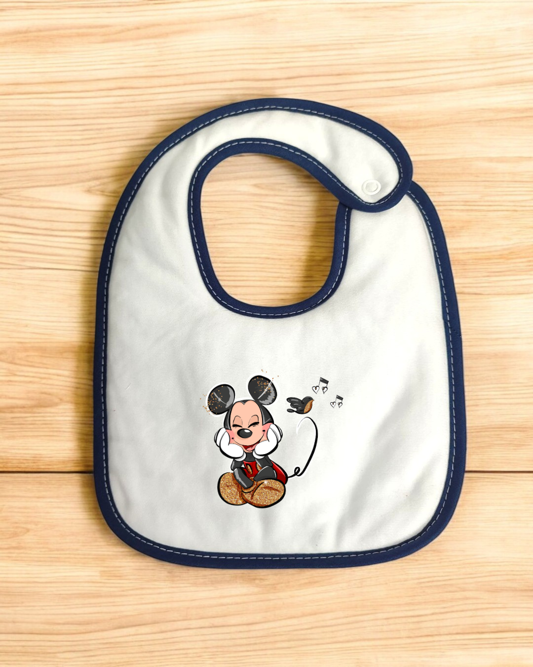 Babete impermeável Mickey Música - 15 cores à escolha, Exclusivo Pirralhos